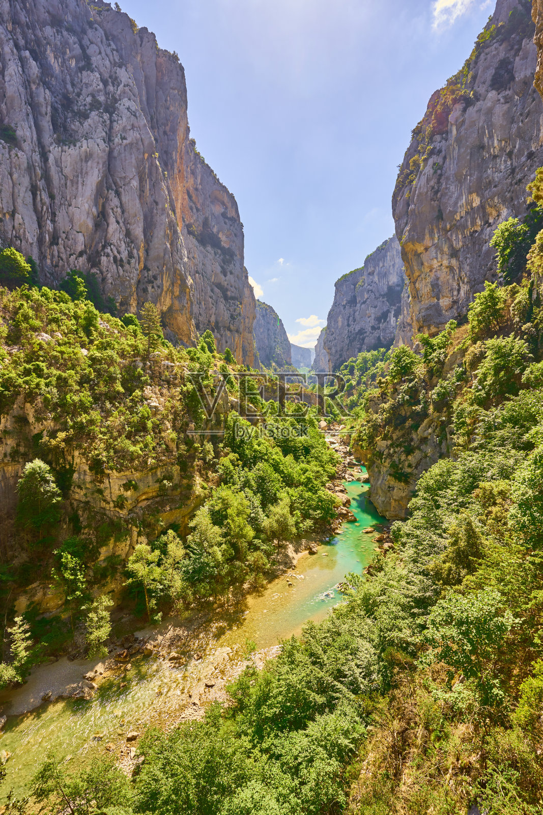 法国普罗旺斯的韦尔登峡谷照片摄影图片