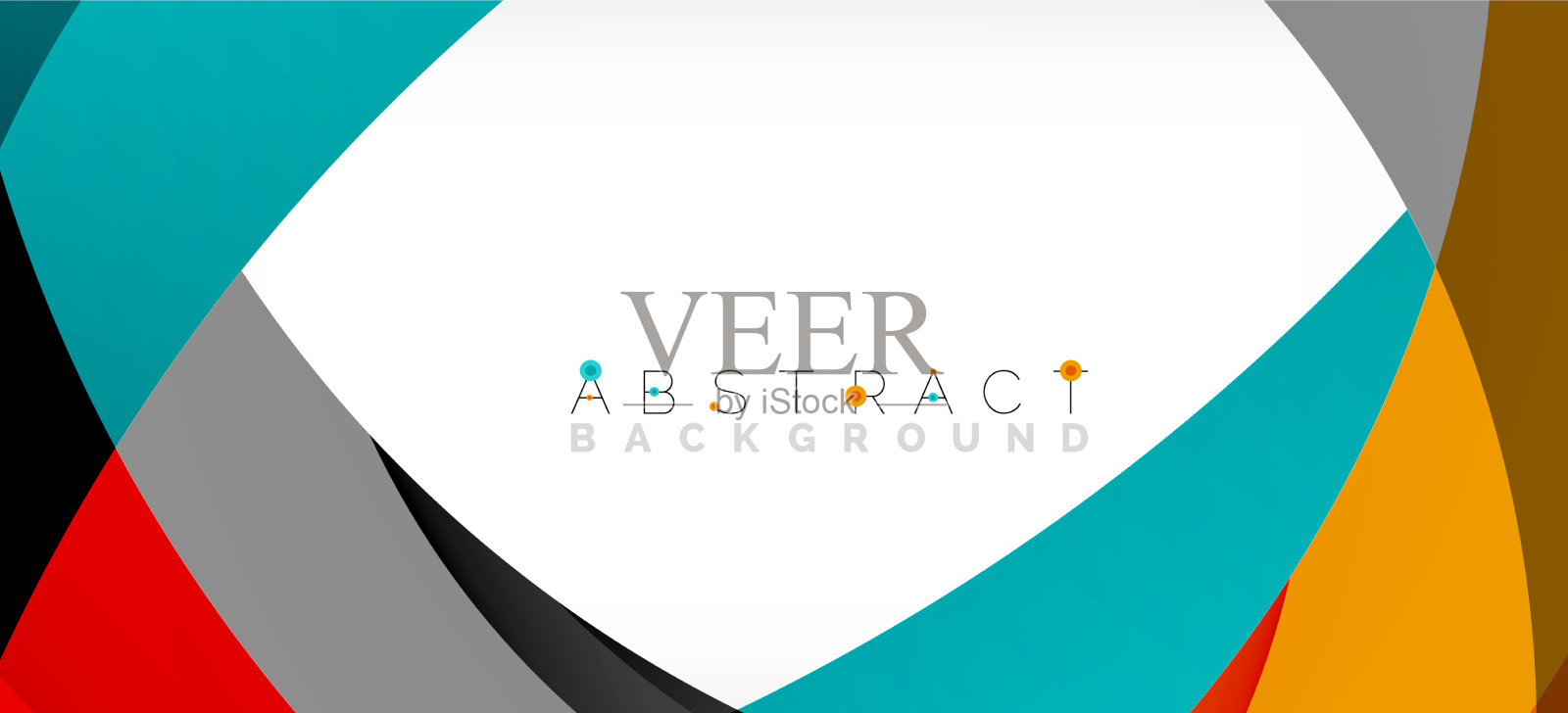 几何抽象背景圆创建插画图片素材