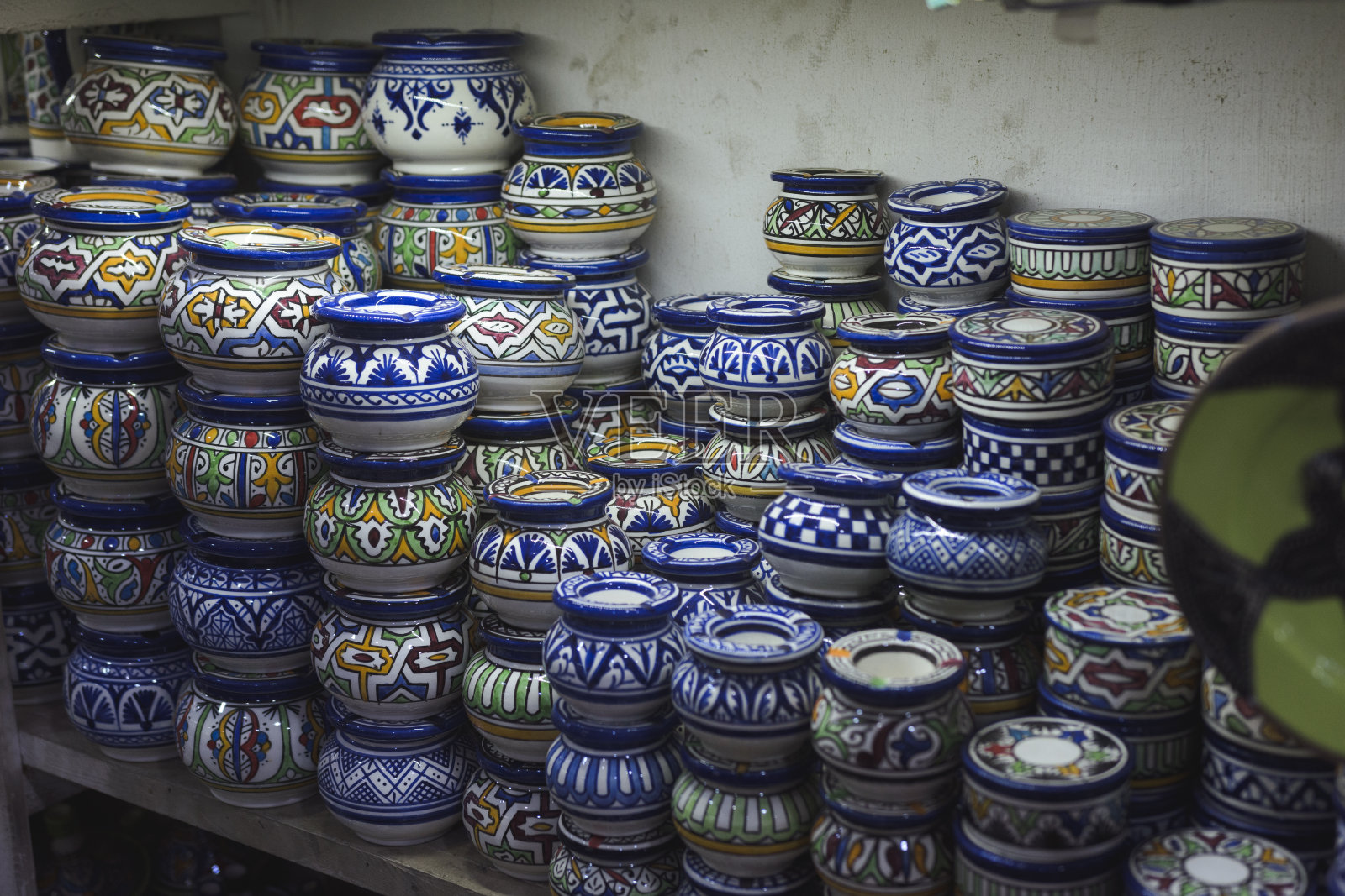 摩洛哥传统陶瓷照片摄影图片