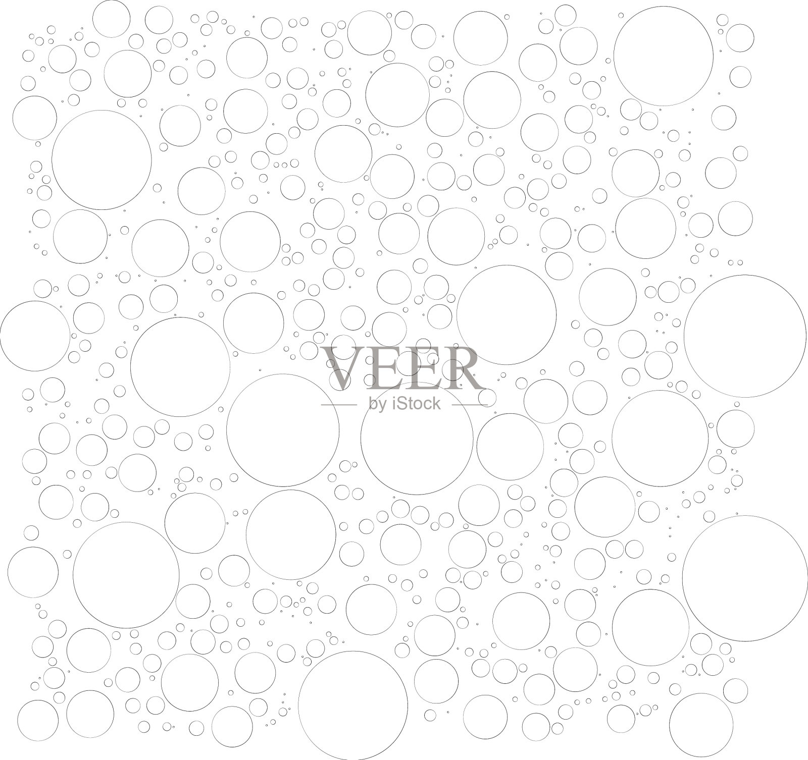 随机圆形图案纹理插画图片素材