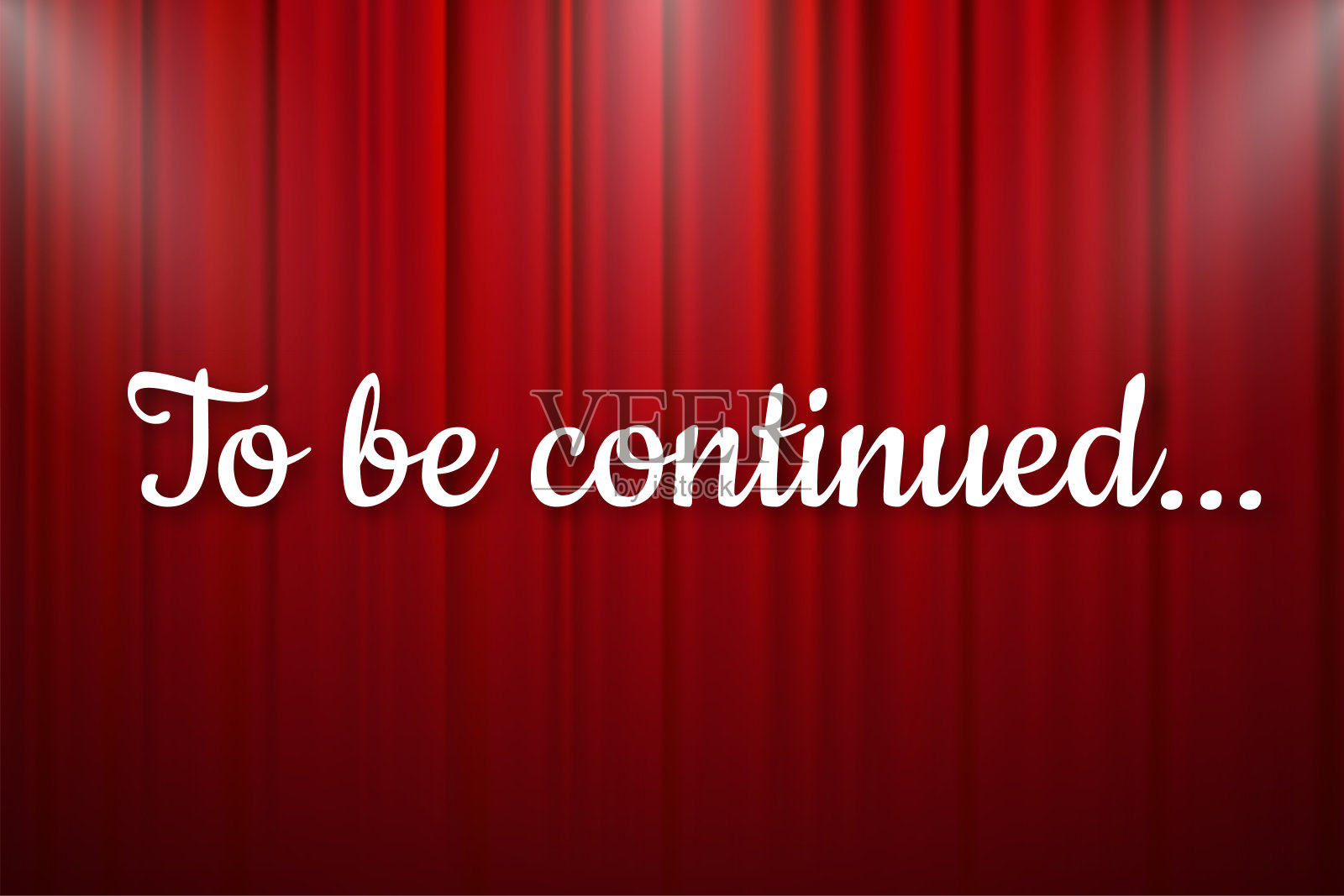 老电影结束屏幕背景，继续复古风格矢量插图。插画图片素材