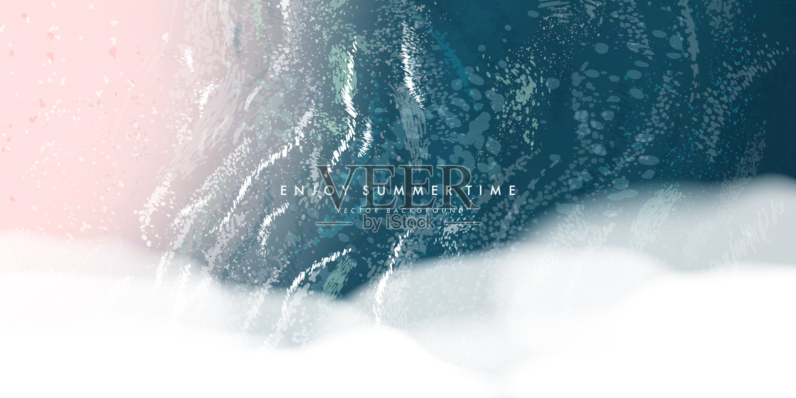 矢量美丽的现实俯视图插图的沙质夏季海滩插画图片素材