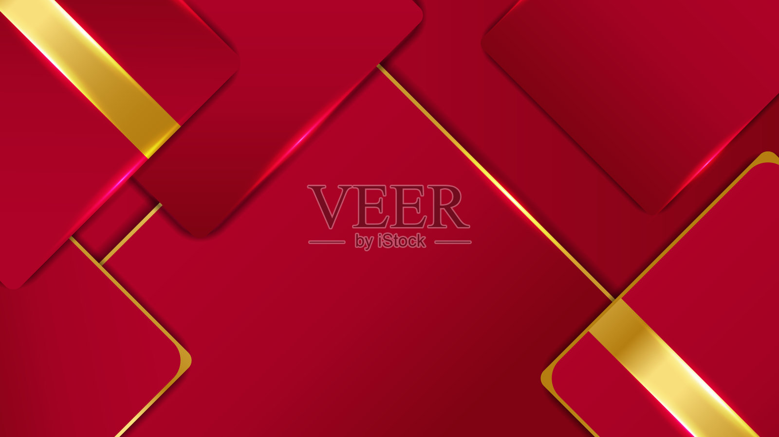 优雅的红栗色和金色底色搭配插画图片素材