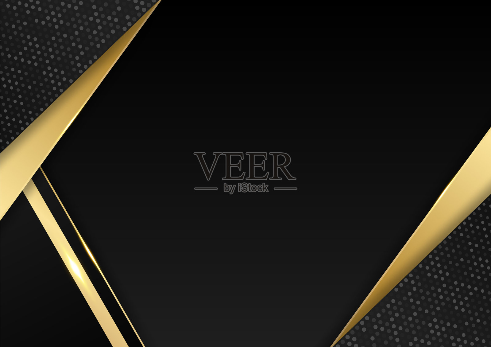 现代黑色和金色抽象背景插画图片素材
