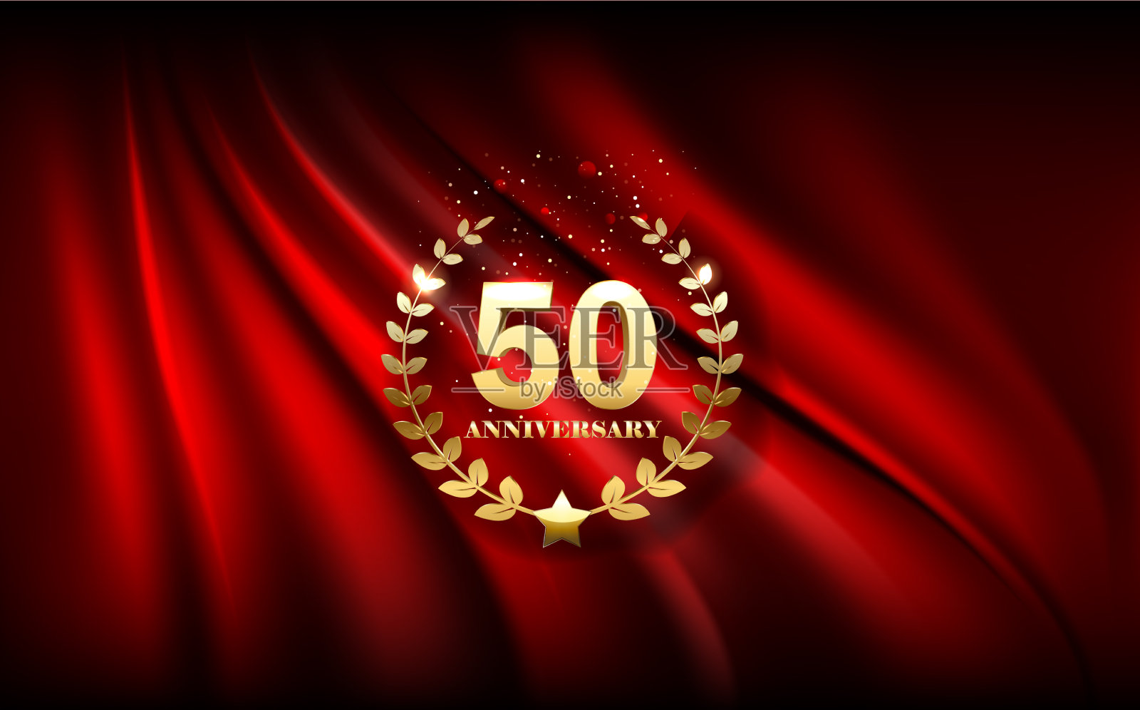 50周年庆典金号50插画图片素材