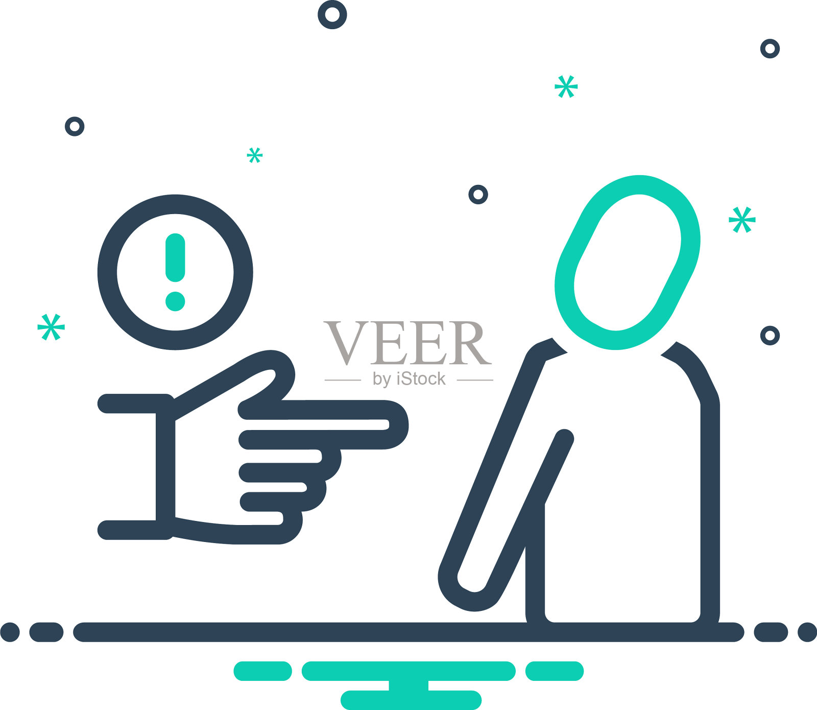 威胁插画图片素材