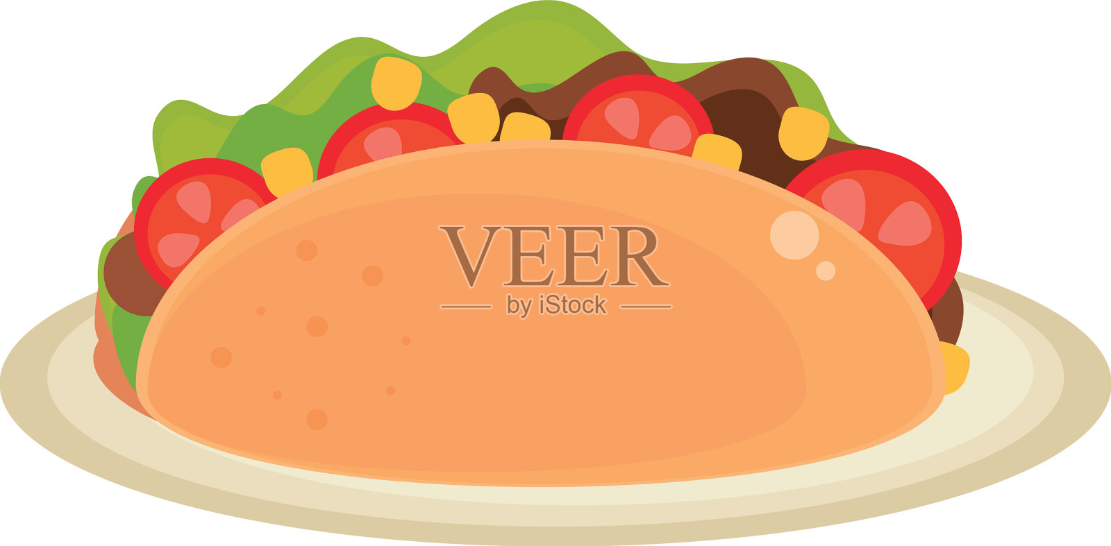 墨西哥玉米卷食物设计元素图片