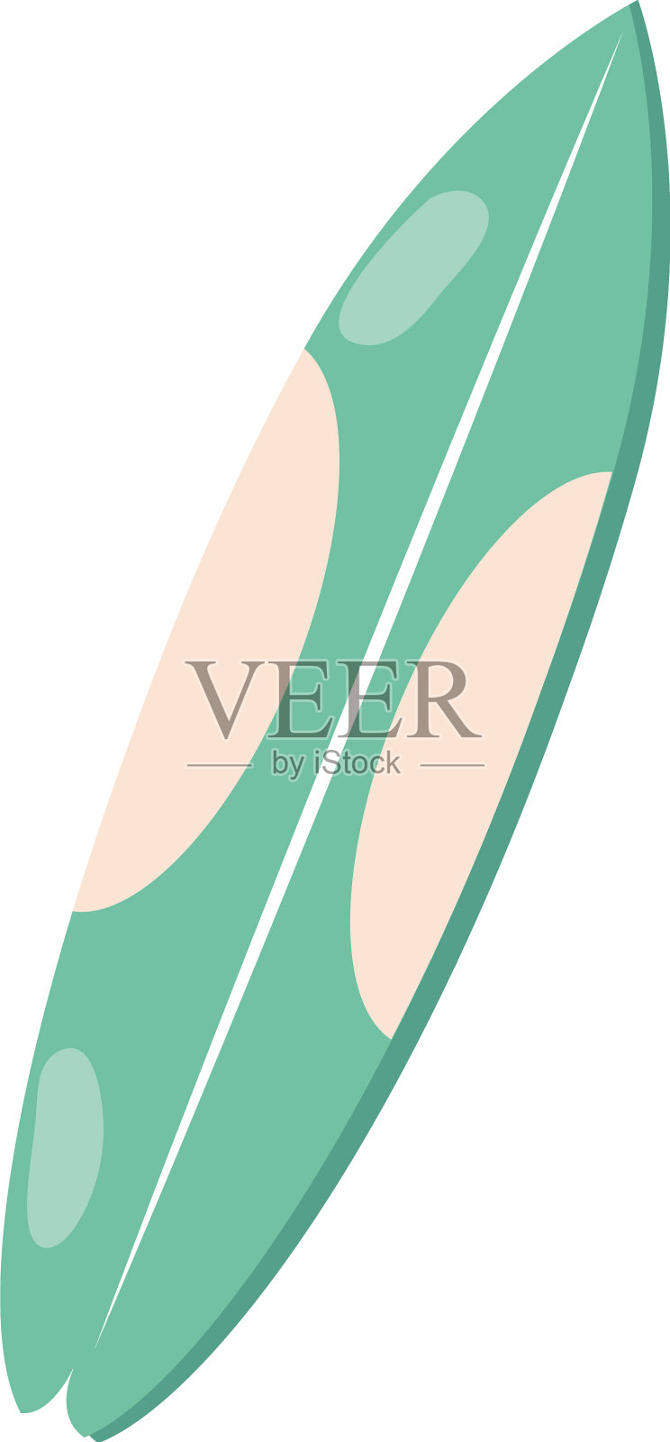 冲浪板图标平设计元素图片