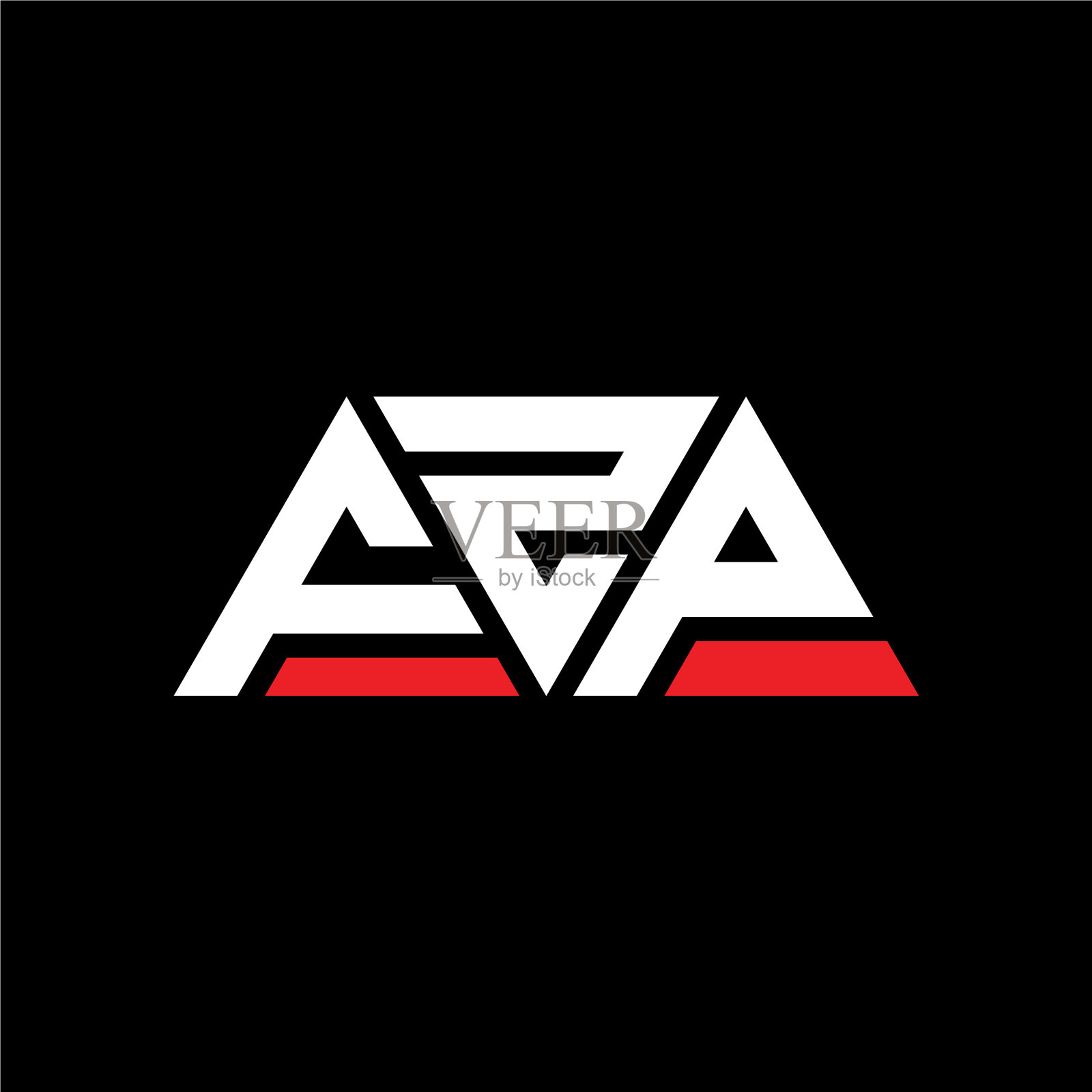 FZP三角形字母标志设计用三角形插画图片素材