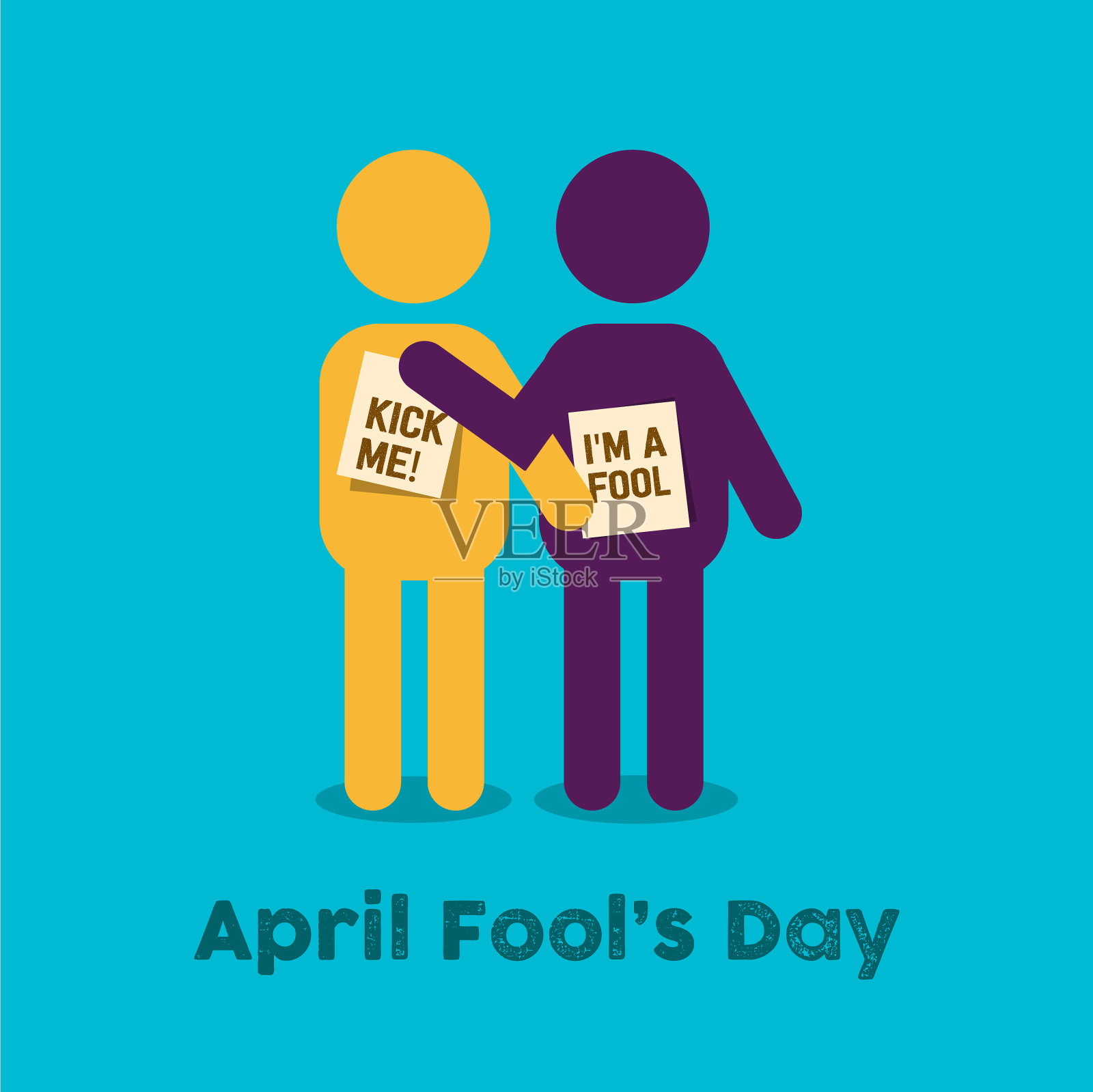 愚人节插画图片素材