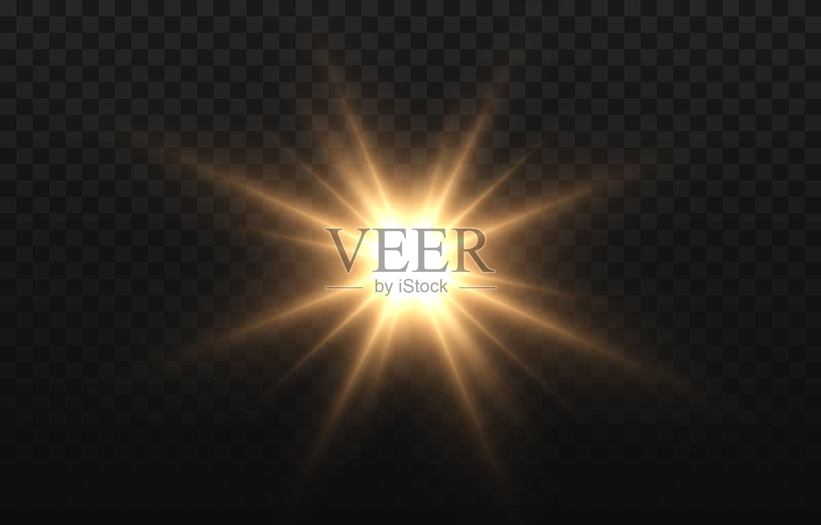 金色的光太阳太阳射线黎明PNG插画图片素材