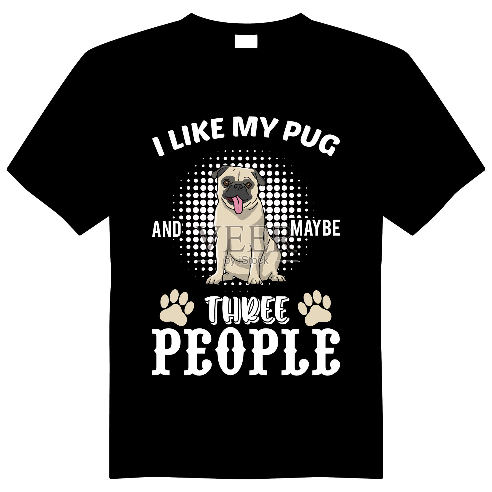 哈巴狗t恤设计设计元素图片