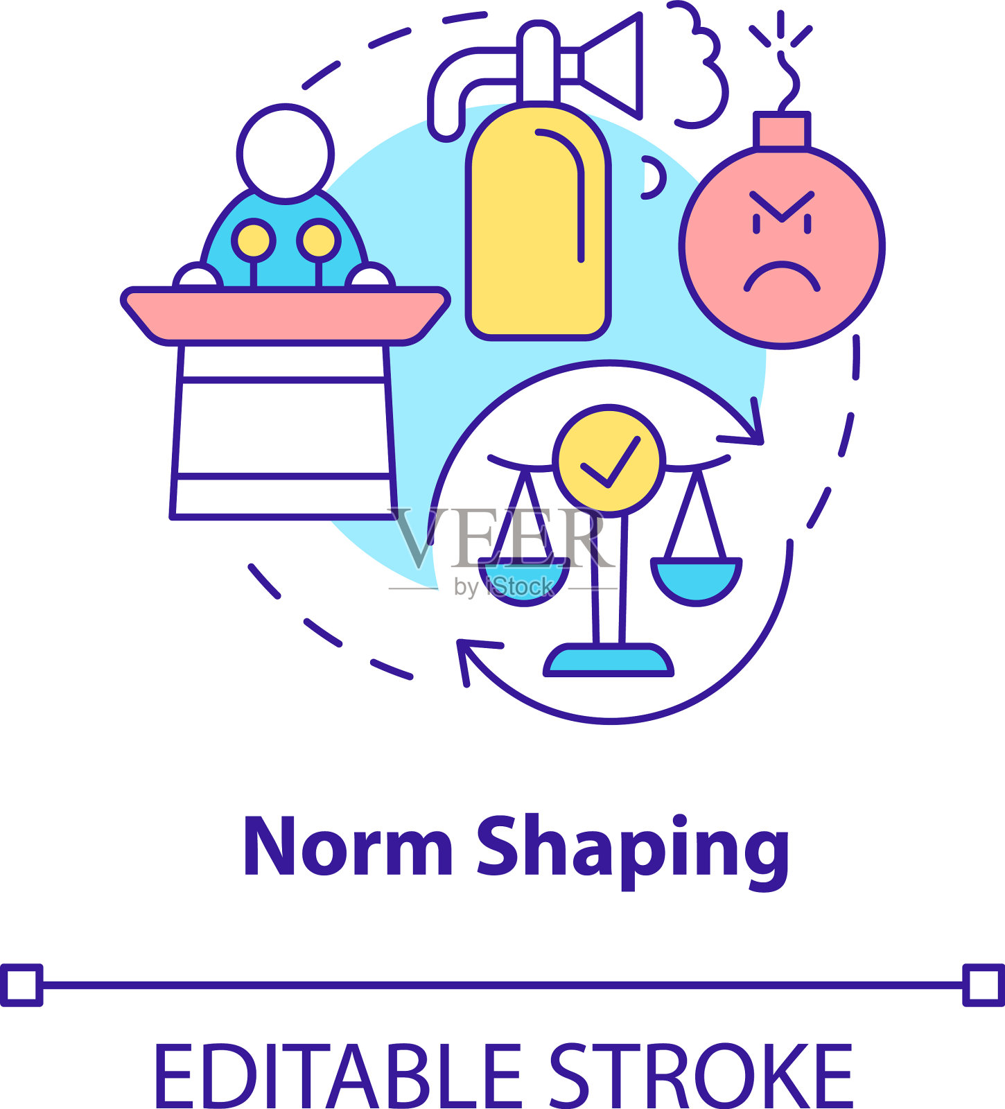 Norm成型概念图标插画图片素材