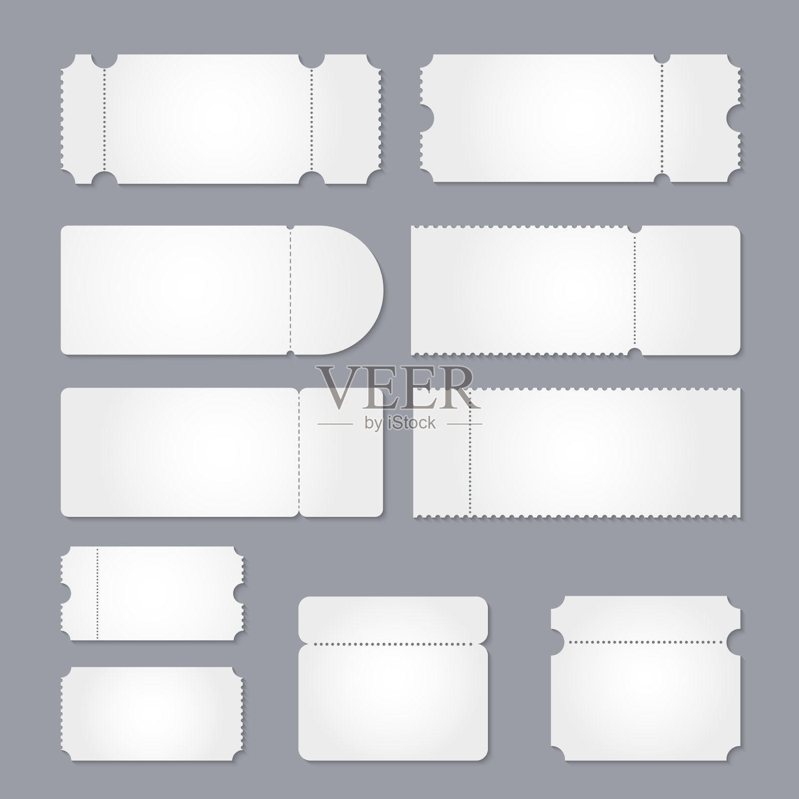 门票模拟入场飞机或剧院插画图片素材