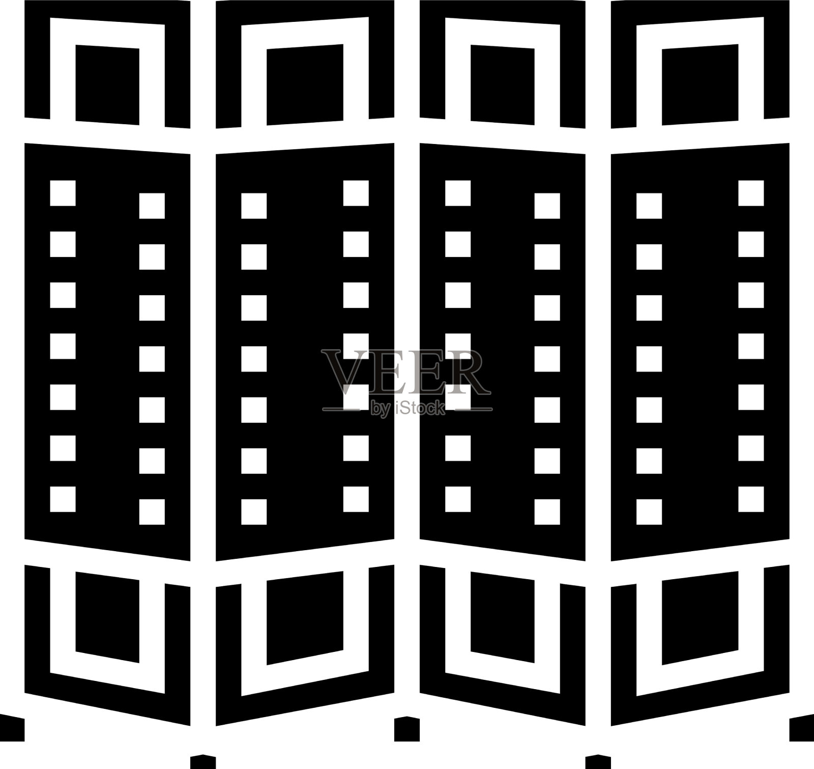 房间分隔字形图标插画图片素材