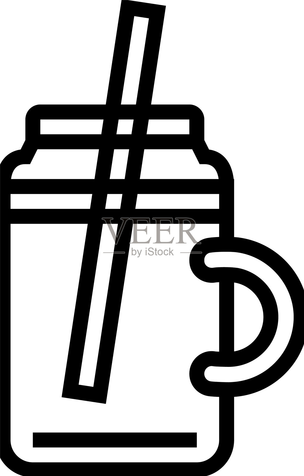 排毒素食饮料线图标图标素材