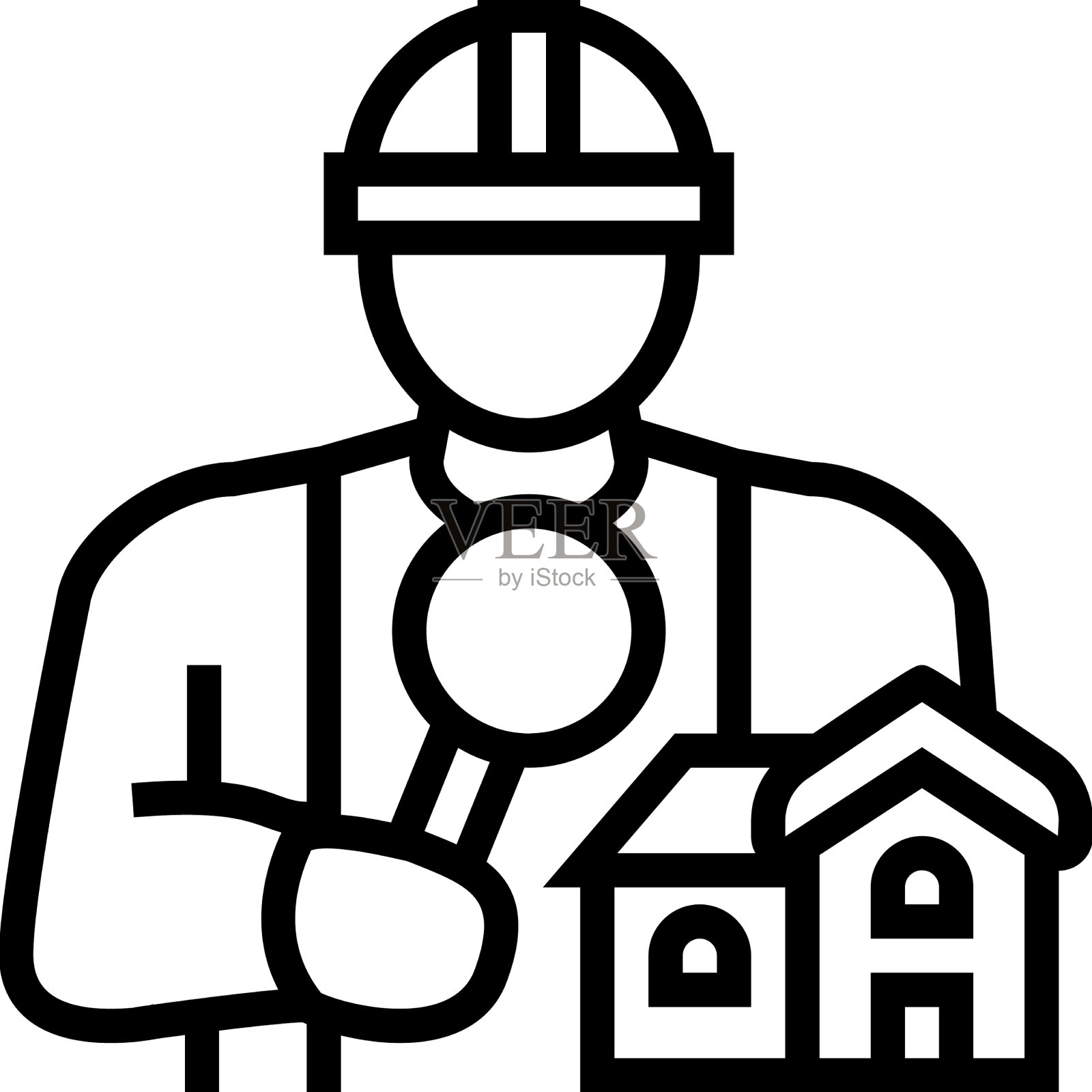 Home inspector line图标图标素材