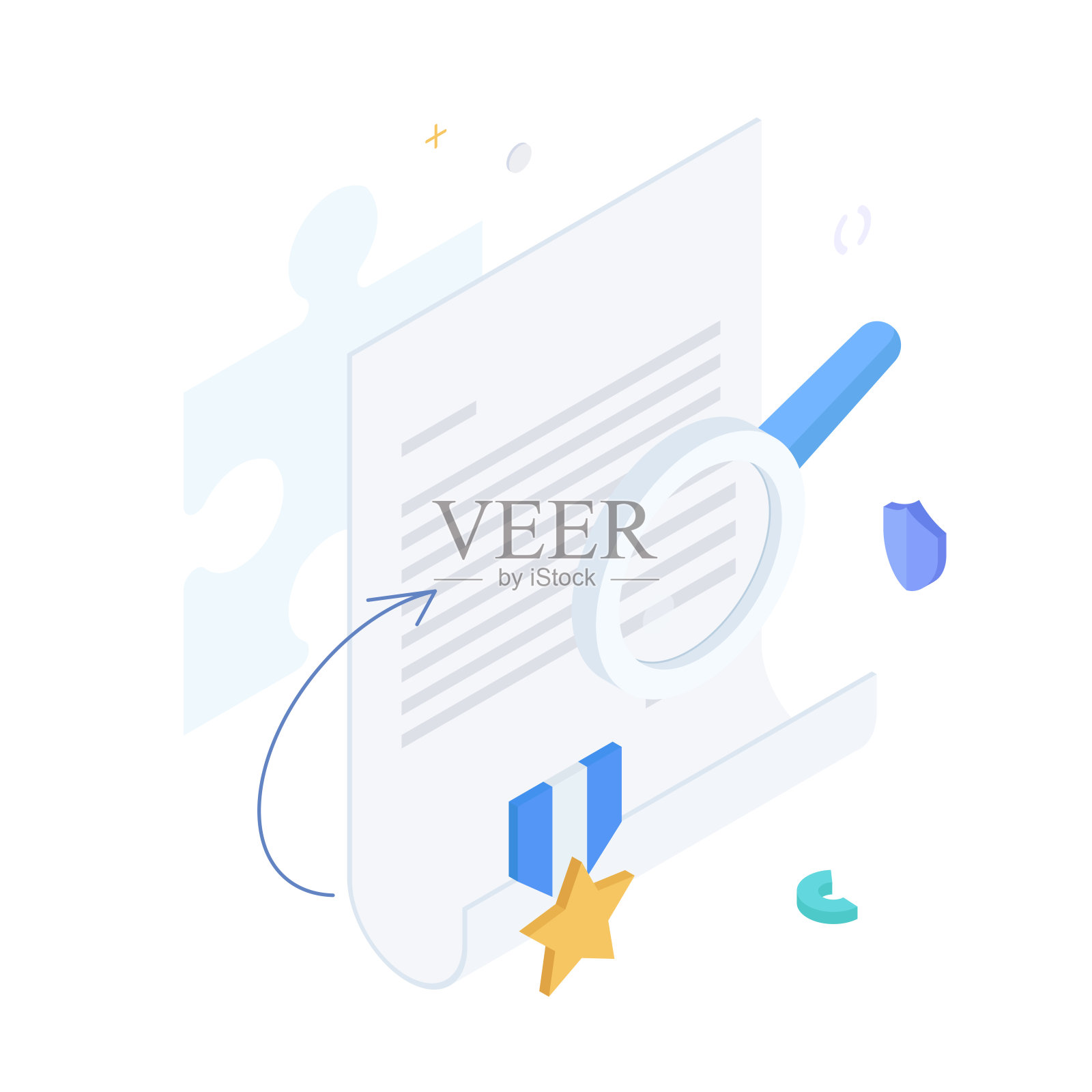 等距信息图、图表、金融和技术插画图片素材