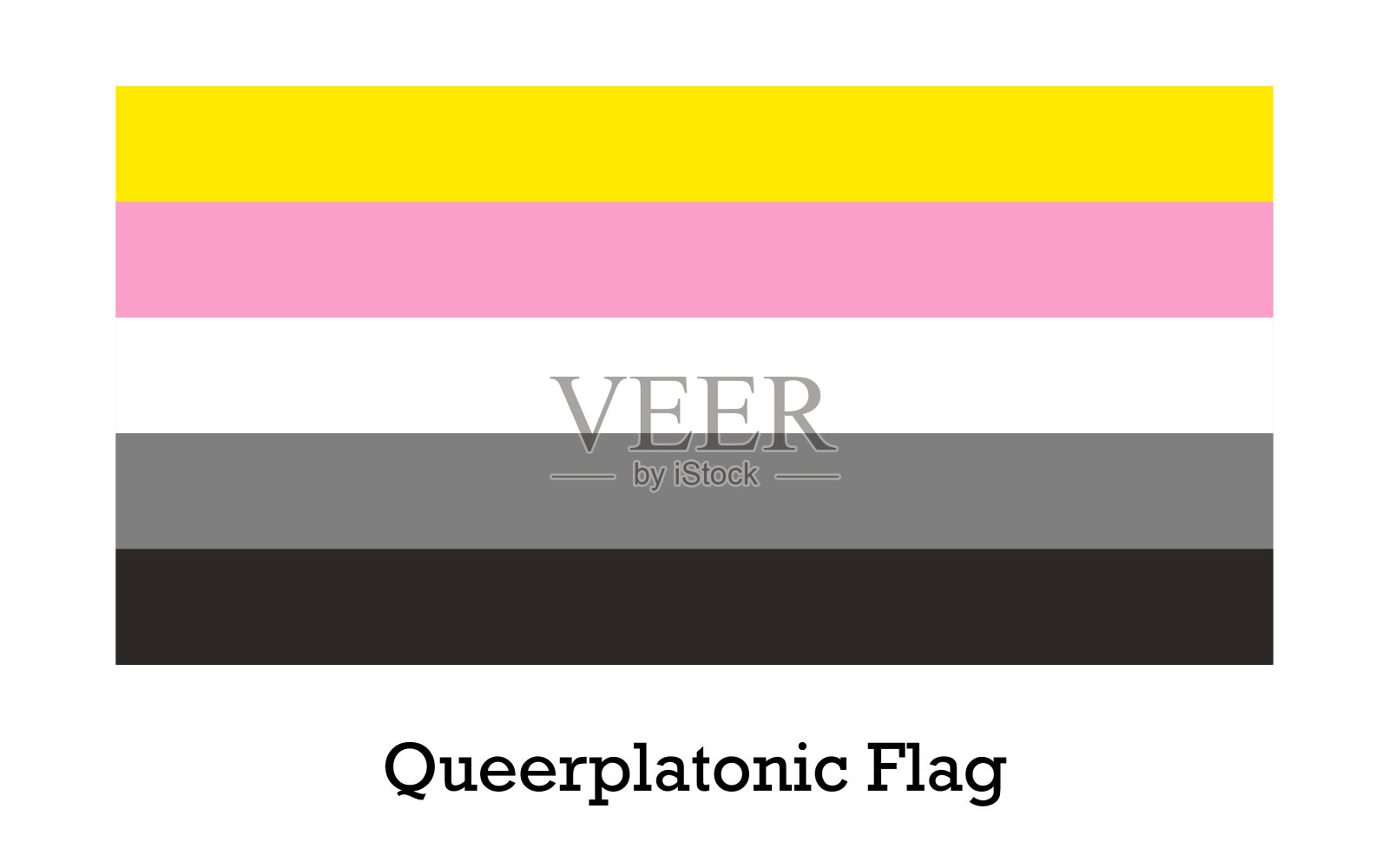 奇怪的柏拉图式白底旗帜插画图片素材