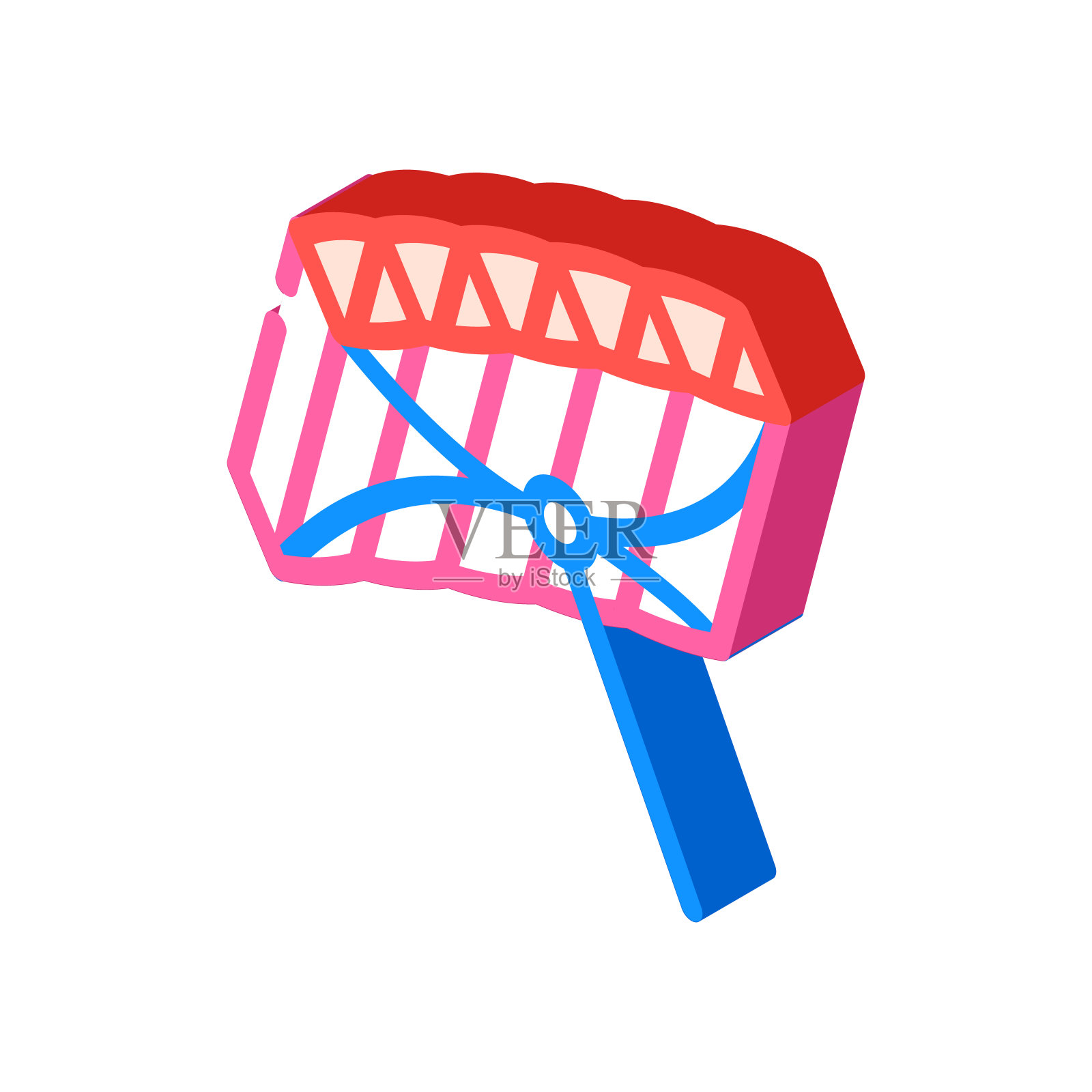 无框风筝等距图标矢量插图插画图片素材