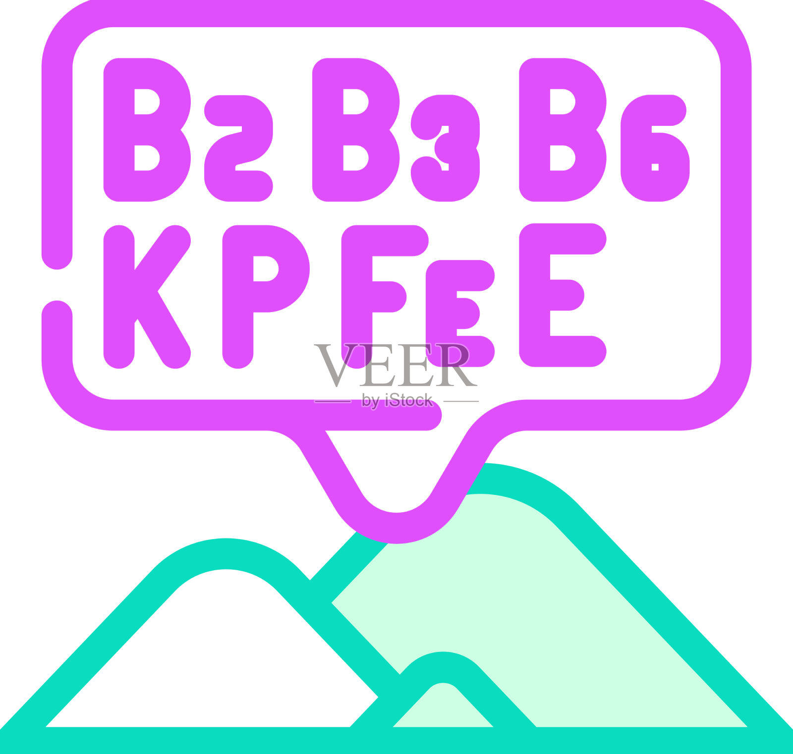 维生素和矿物质藻类颜色图标图标素材