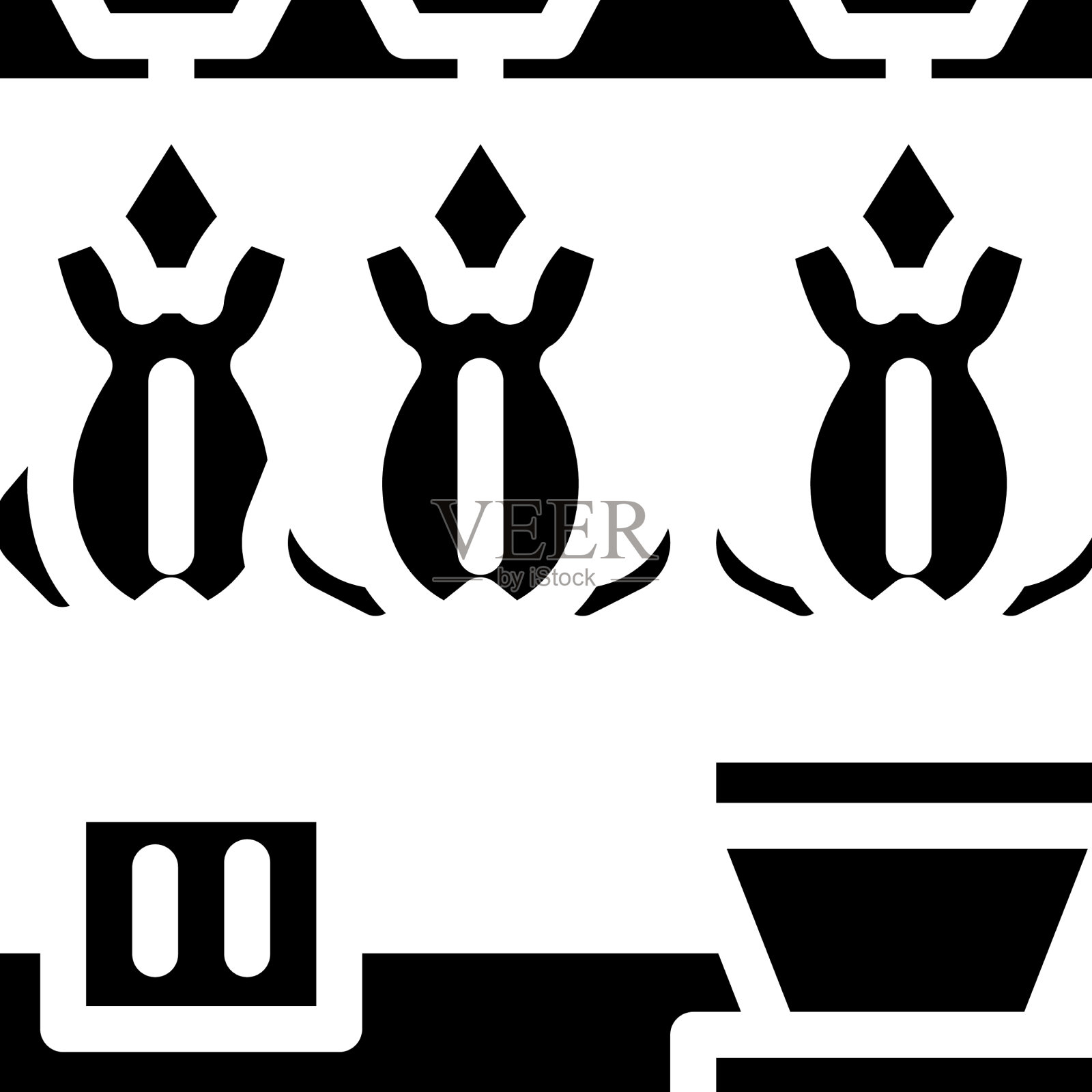 鸡加工字形图标图标素材