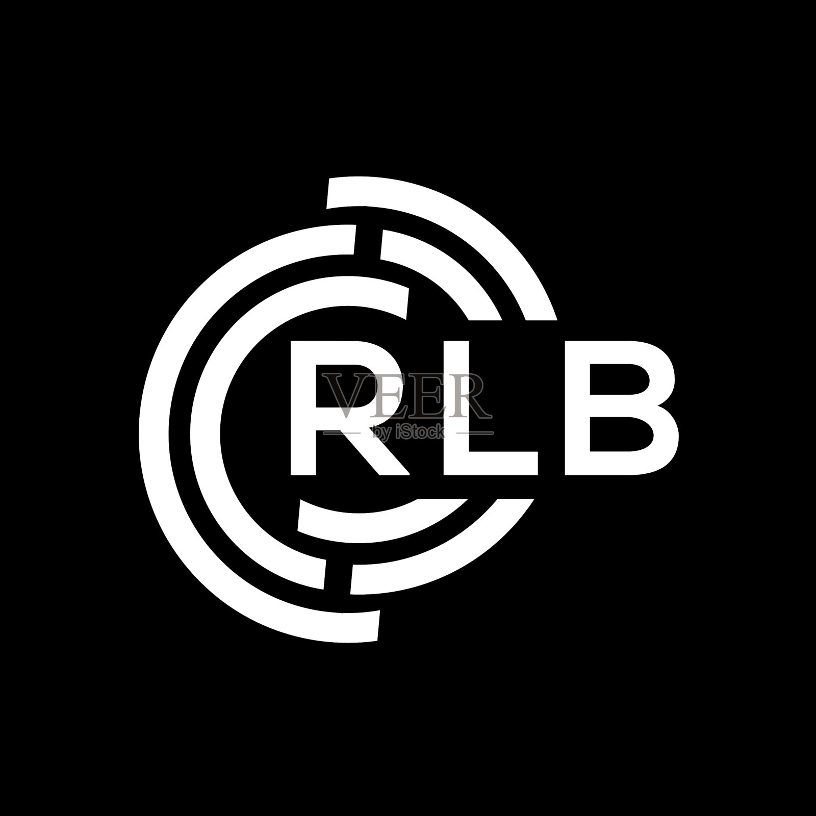 RLB字母标志设计RLB字母首字母插画图片素材