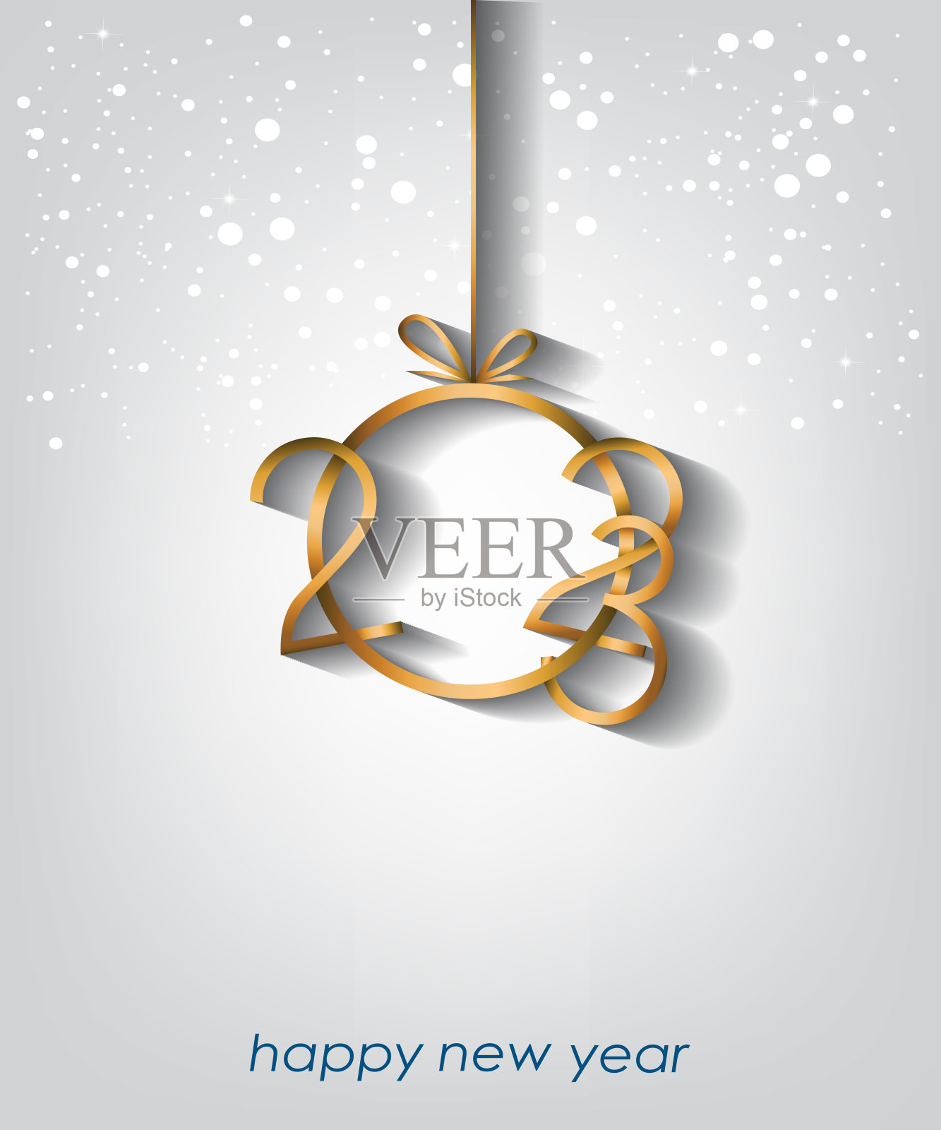 2023新年快乐的背景为您的季节邀请，节日海报，贺卡。插画图片素材