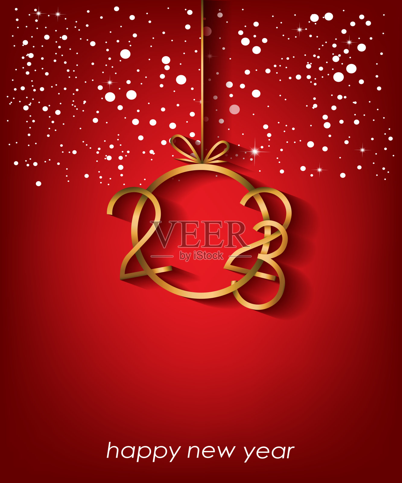 2023新年快乐的背景为您的季节邀请，节日海报，贺卡。插画图片素材