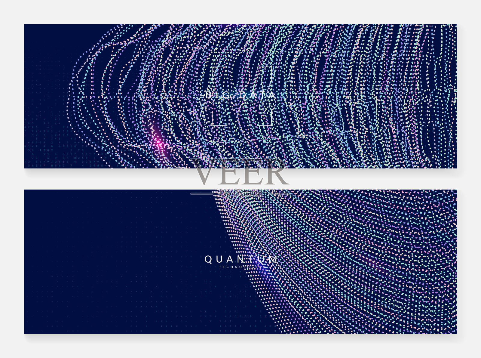 数字技术的抽象背景。设计模板素材