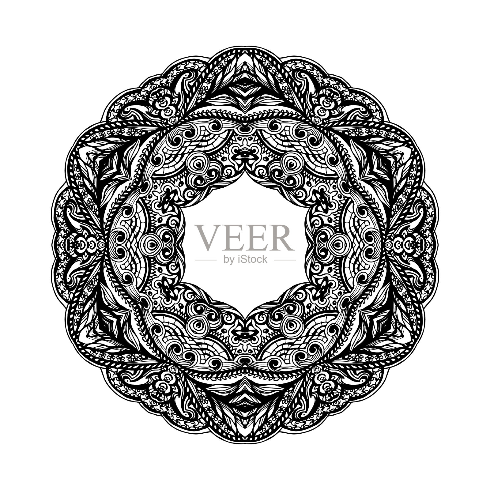 有图案的装饰元素插画图片素材