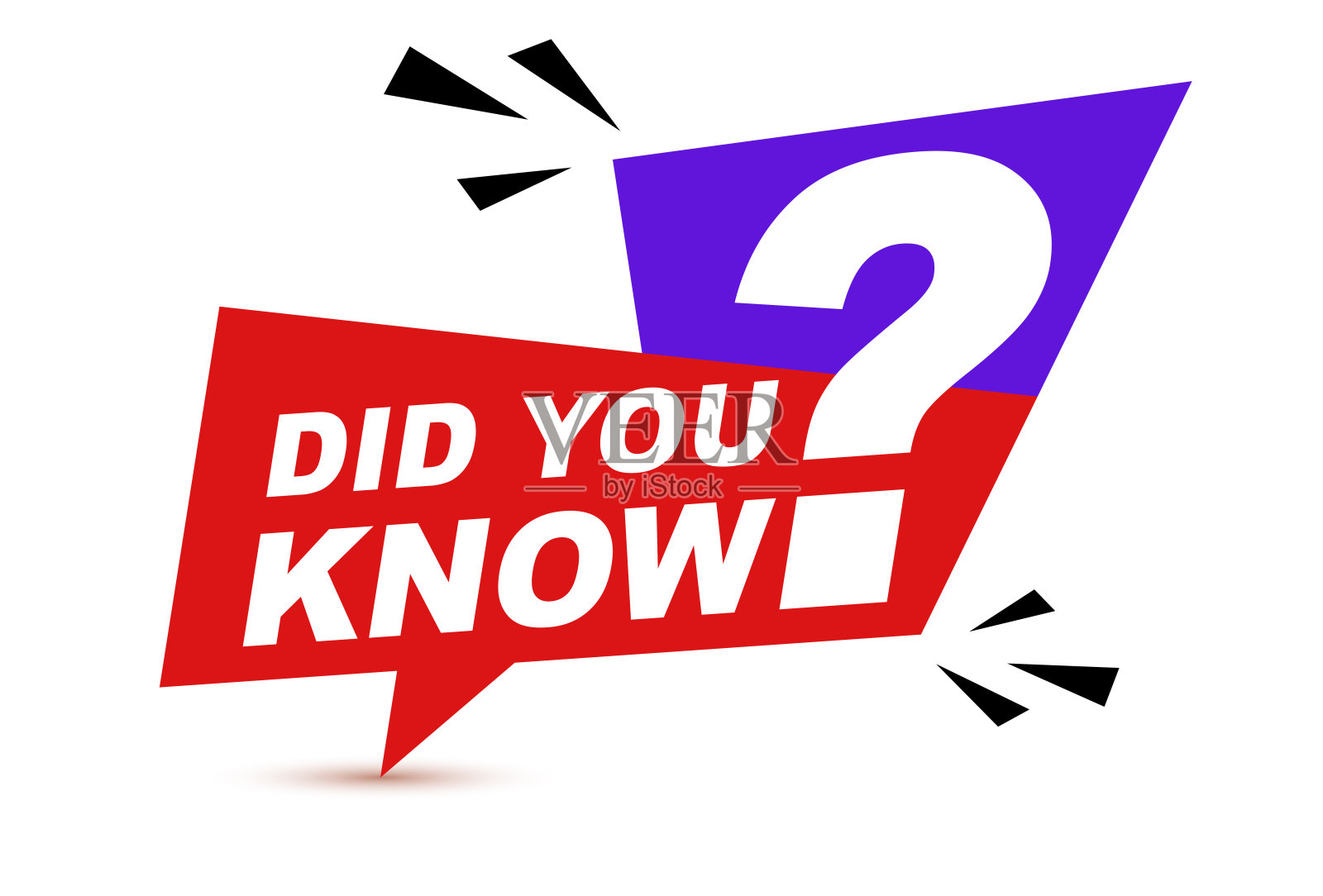 你知道吗?创意矢量插图的你知道问号标签徽章。艺术设计知识岗位适合有趣的岗位或文章。抽象概念图形元素插画图片素材