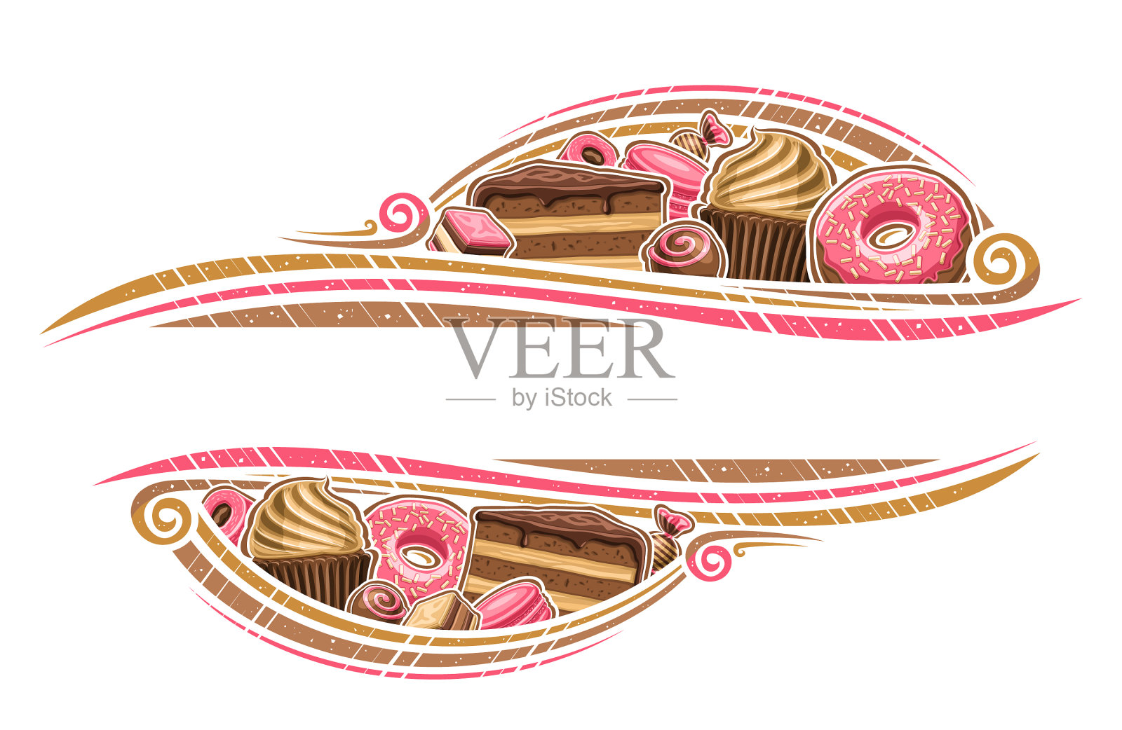 糖果店边界插画图片素材