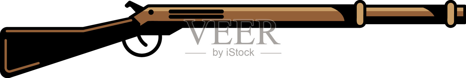 猎枪先民的武器设计元素图片