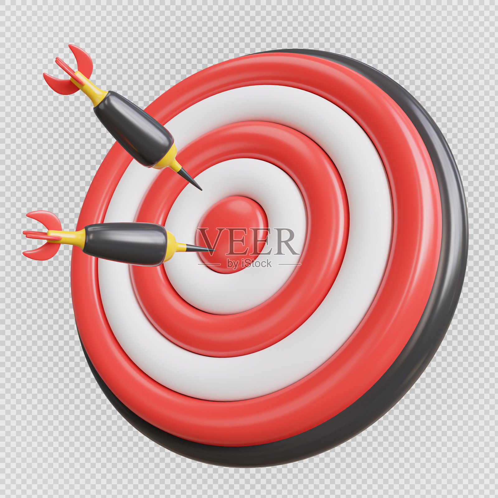 带有裁剪路径的镖桌游戏最小孤立背景的3d渲染。照片摄影图片