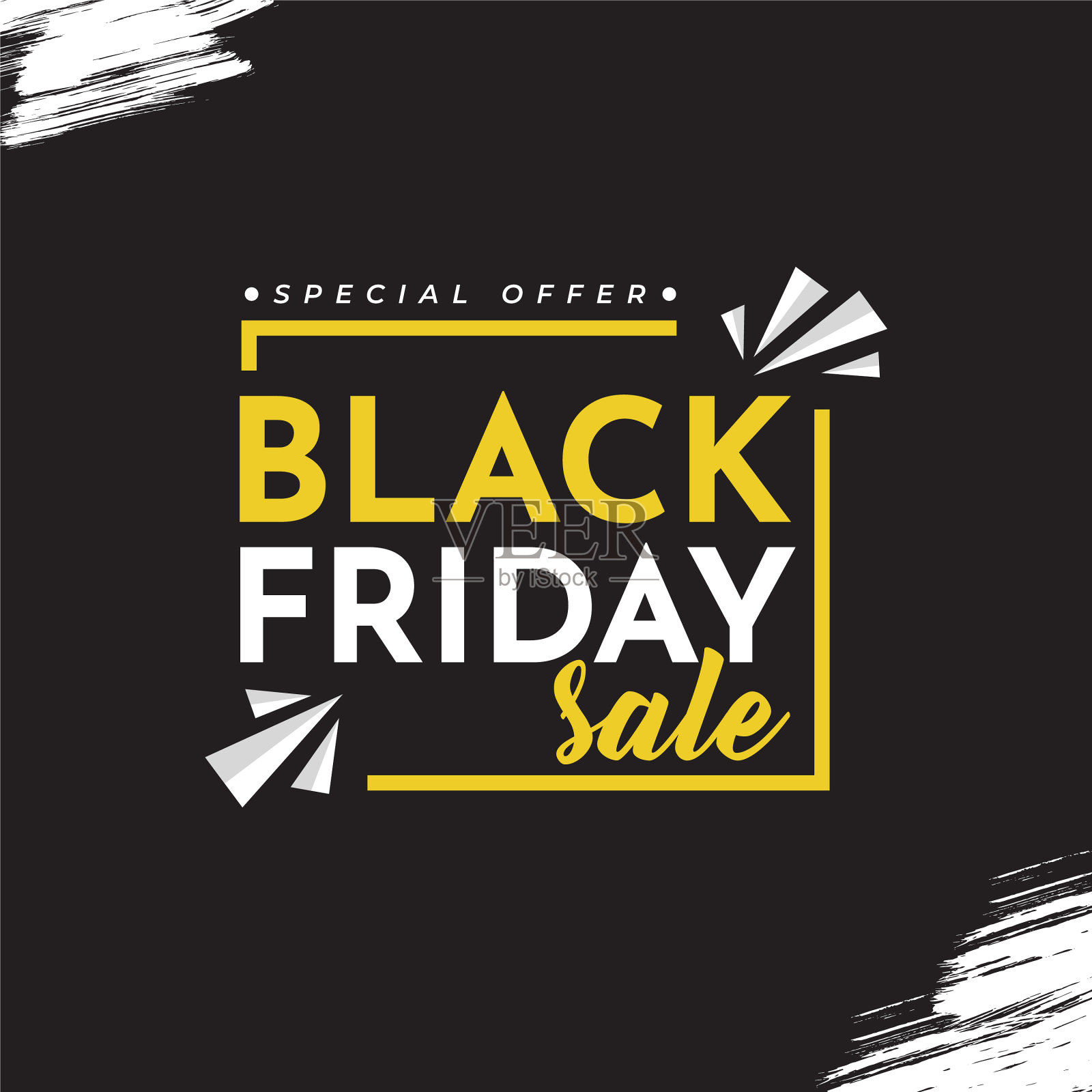 黑色星期五特价出售黑色设计元素图片