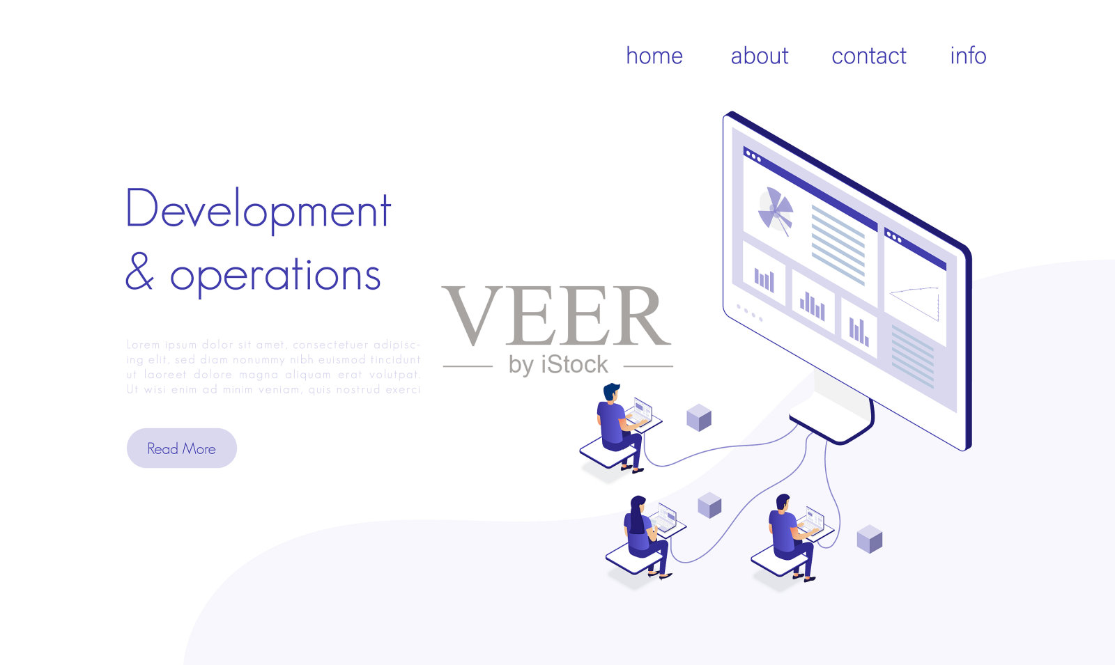 登陆页面模板与一组程序员插画图片素材