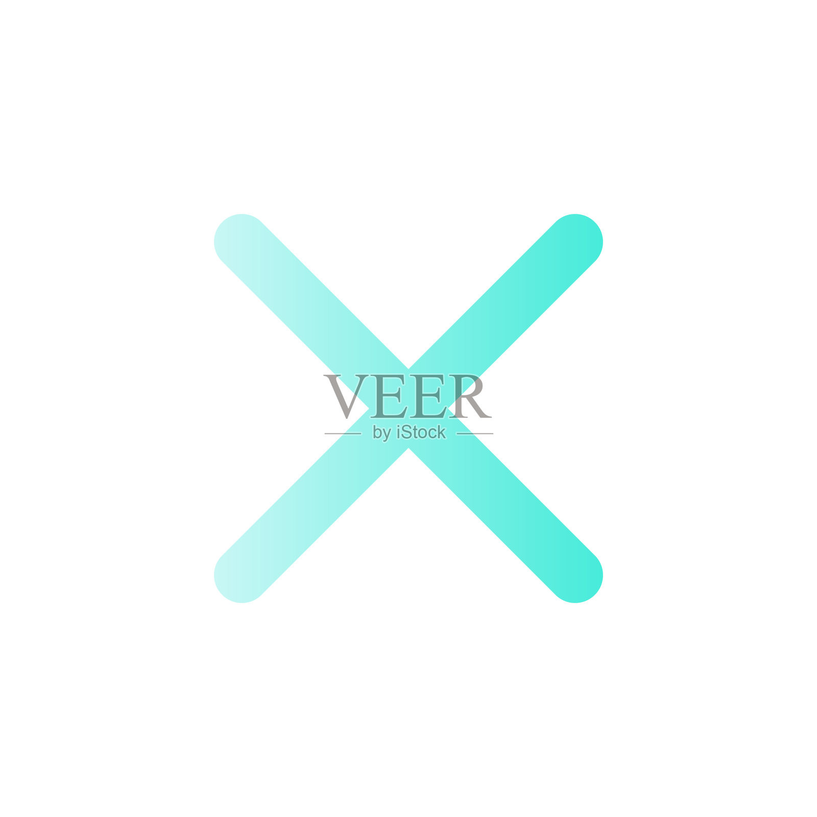 十字标记平面渐变颜色ui图标图标素材