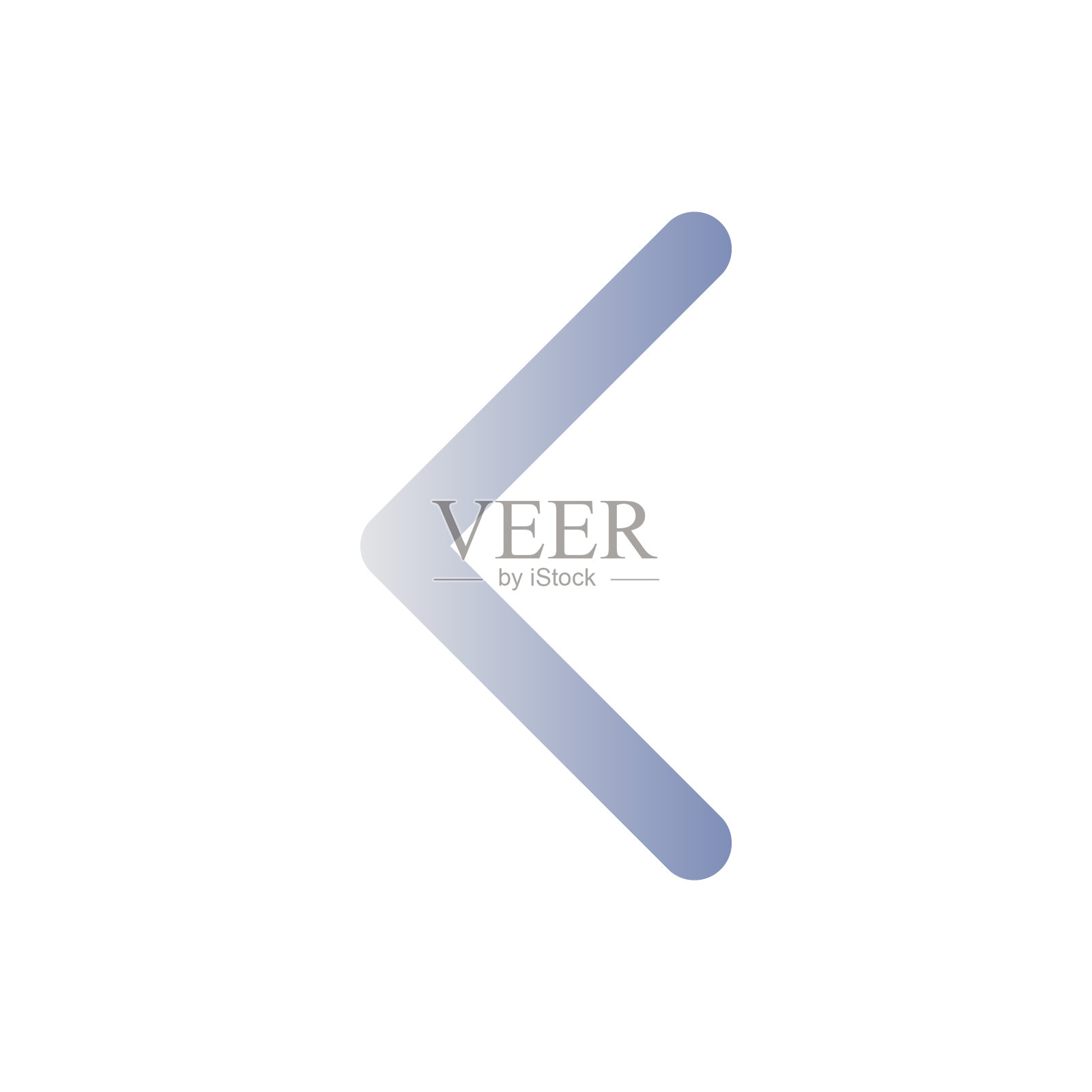 左箭头平面渐变颜色ui图标图标素材