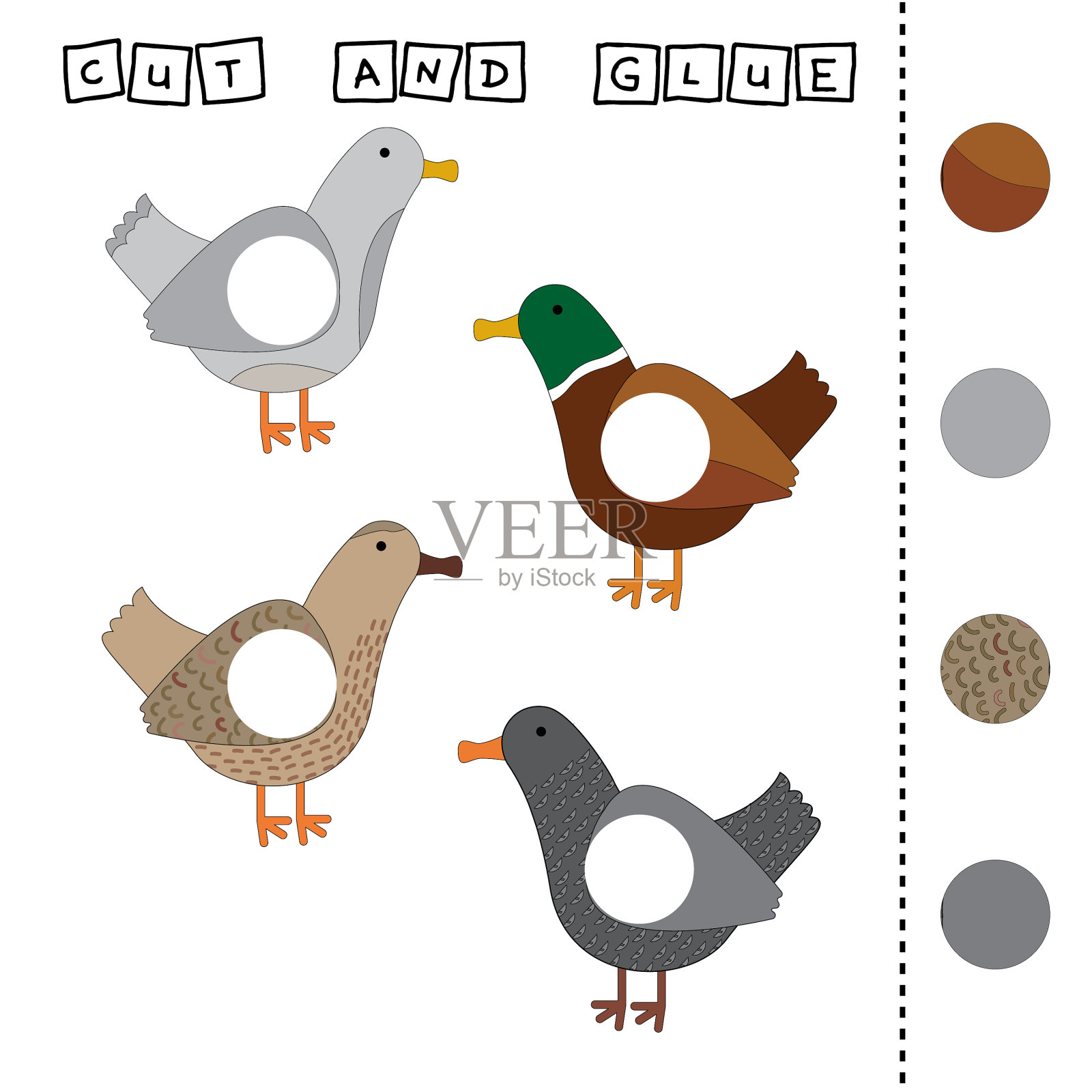 剪切和粘合2插画图片素材