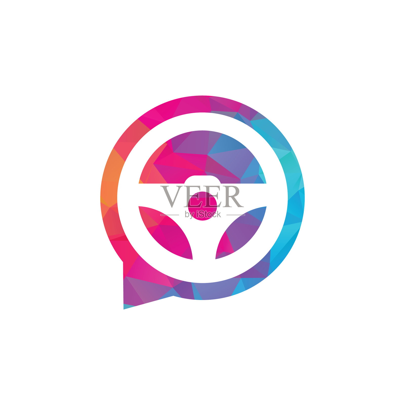 聊天驱动logo模板插画图片素材