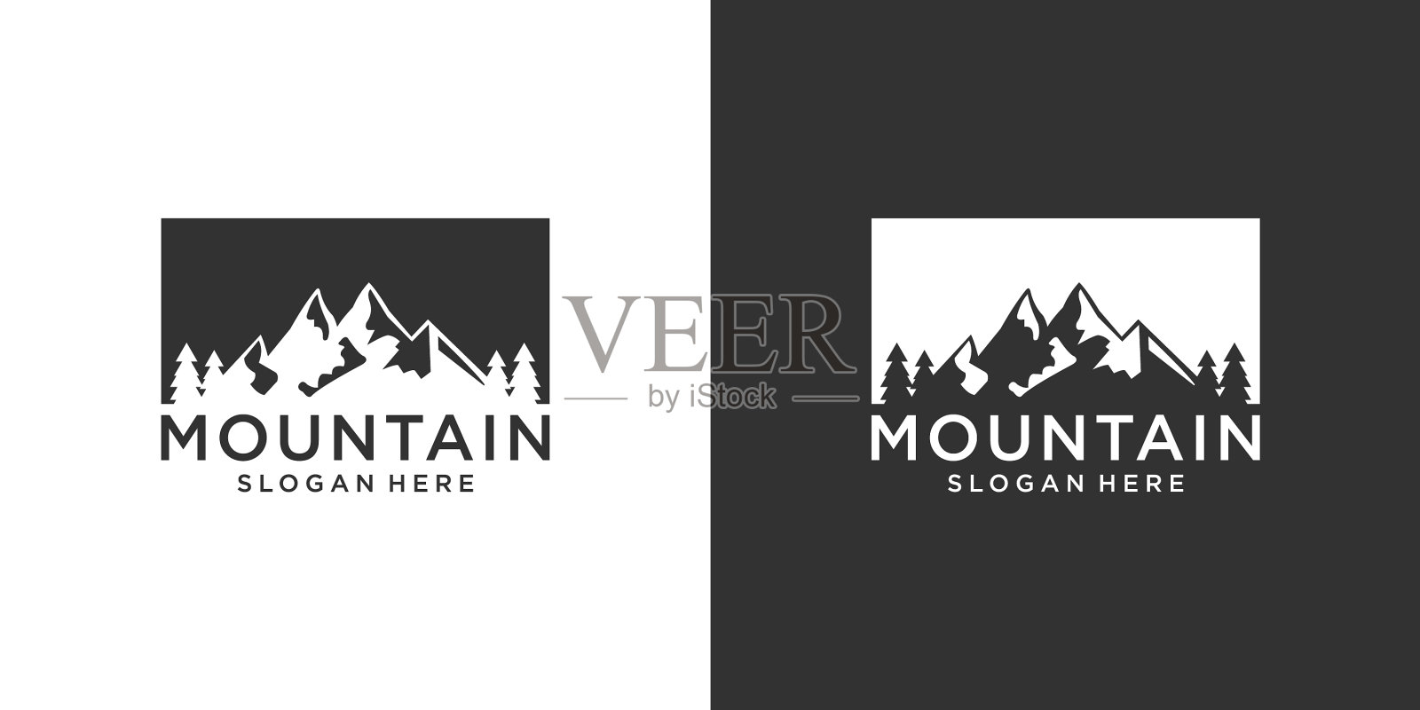 山标志设计模板山标志插画图片素材