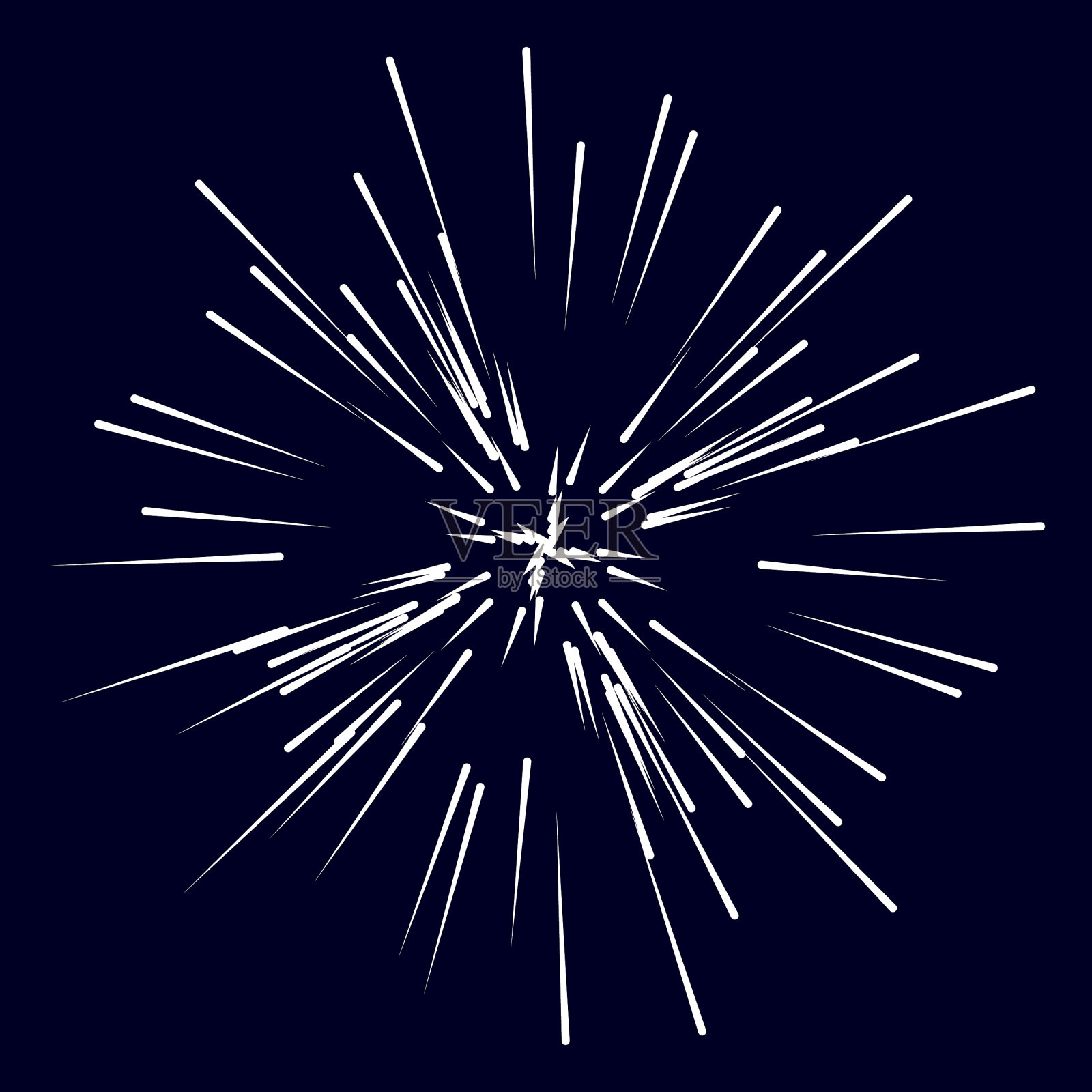 随机辐射线星爆发日爆发条纹插画图片素材