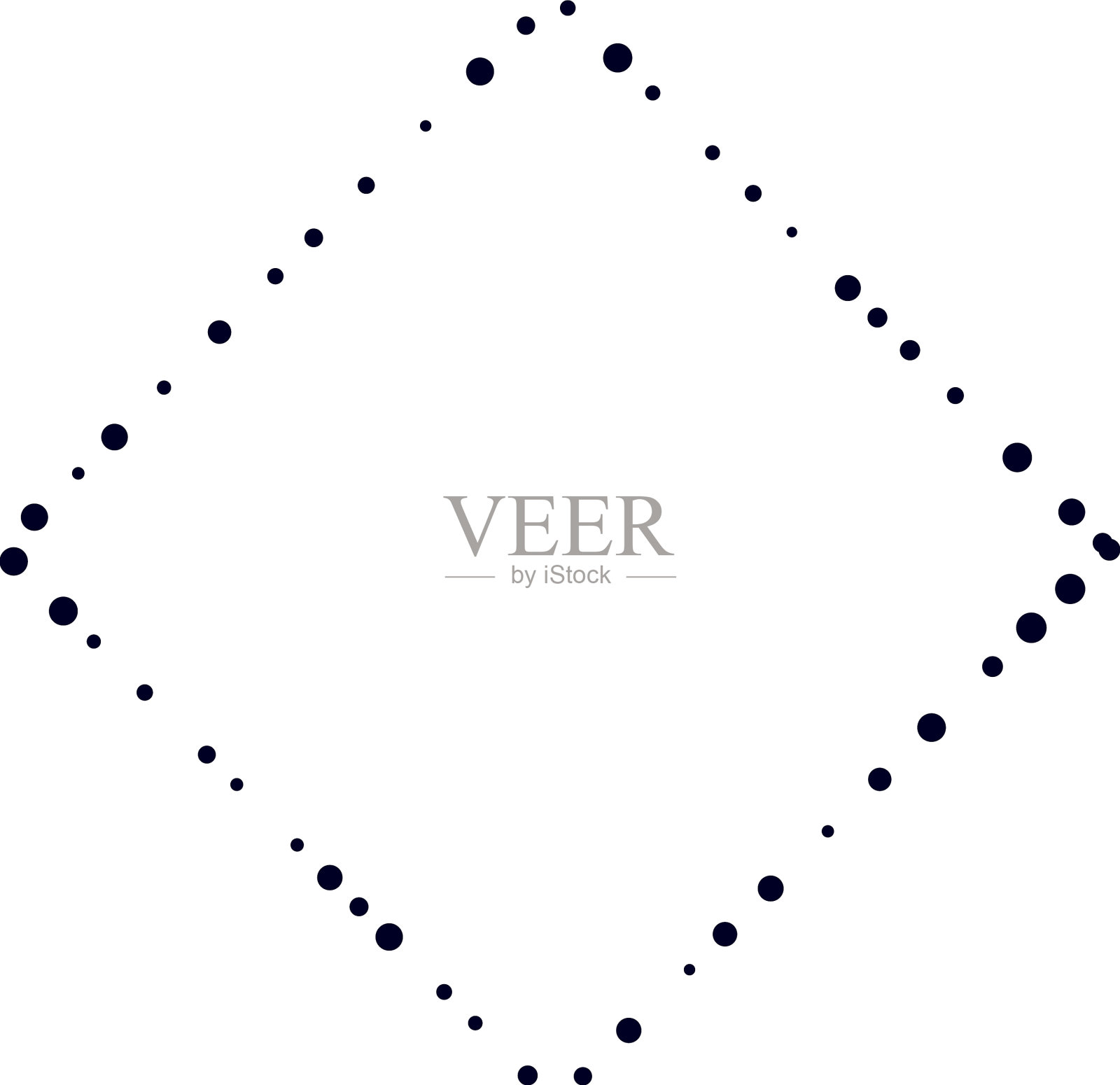 圆形随机分散形状元素图标素材