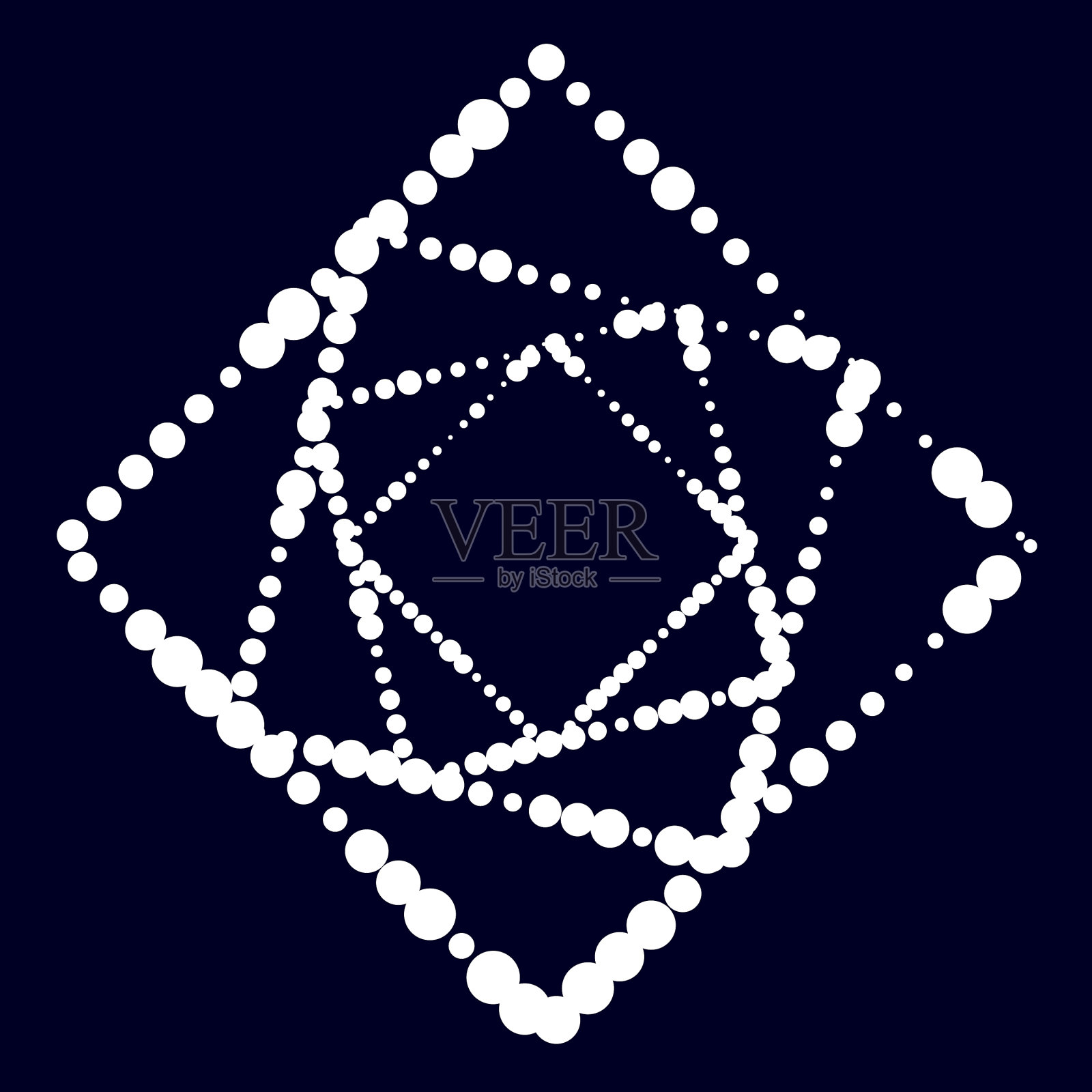 圆形随机分散形状元素插画图片素材