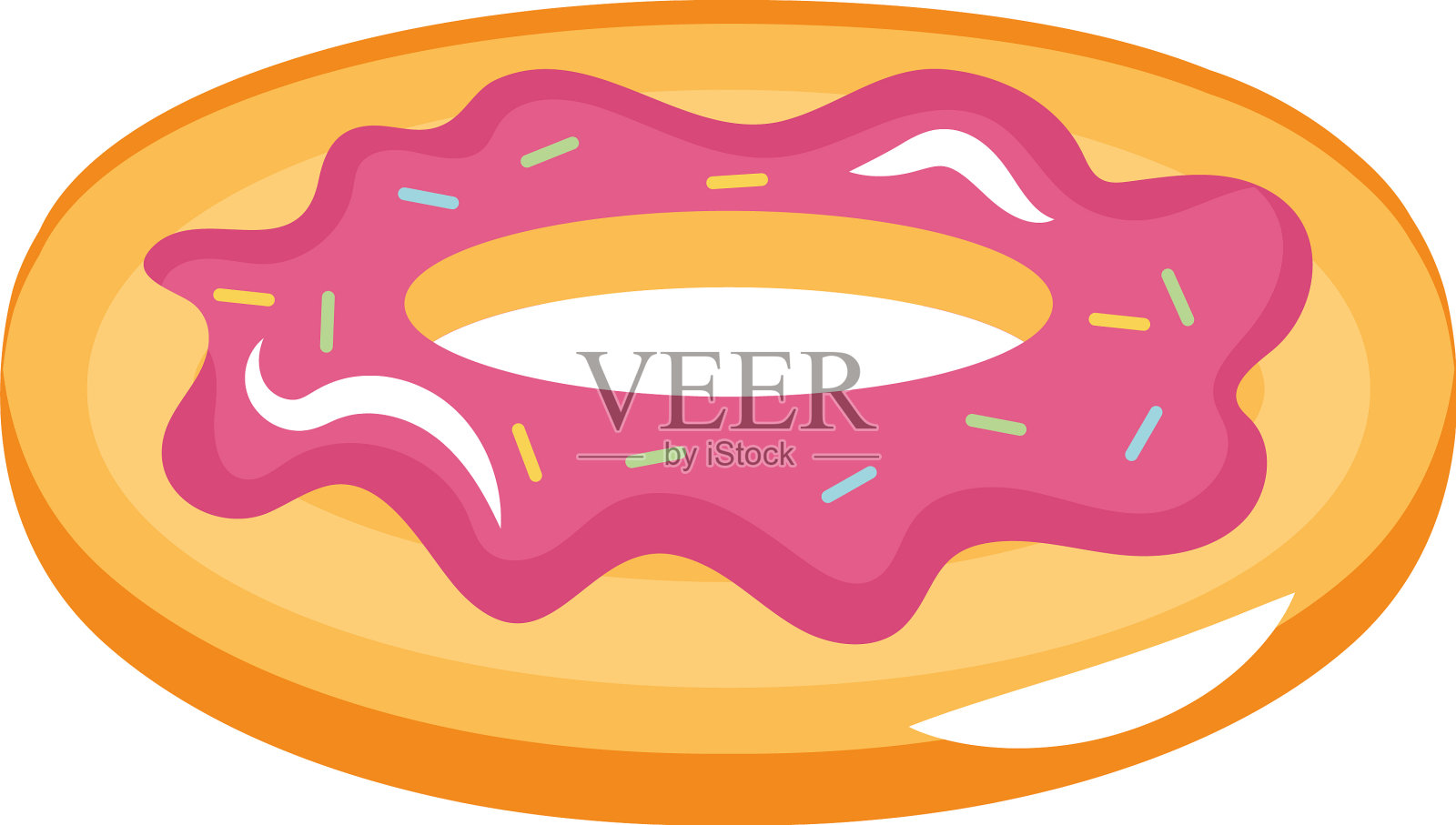 甜甜圈池浮圈设计元素图片