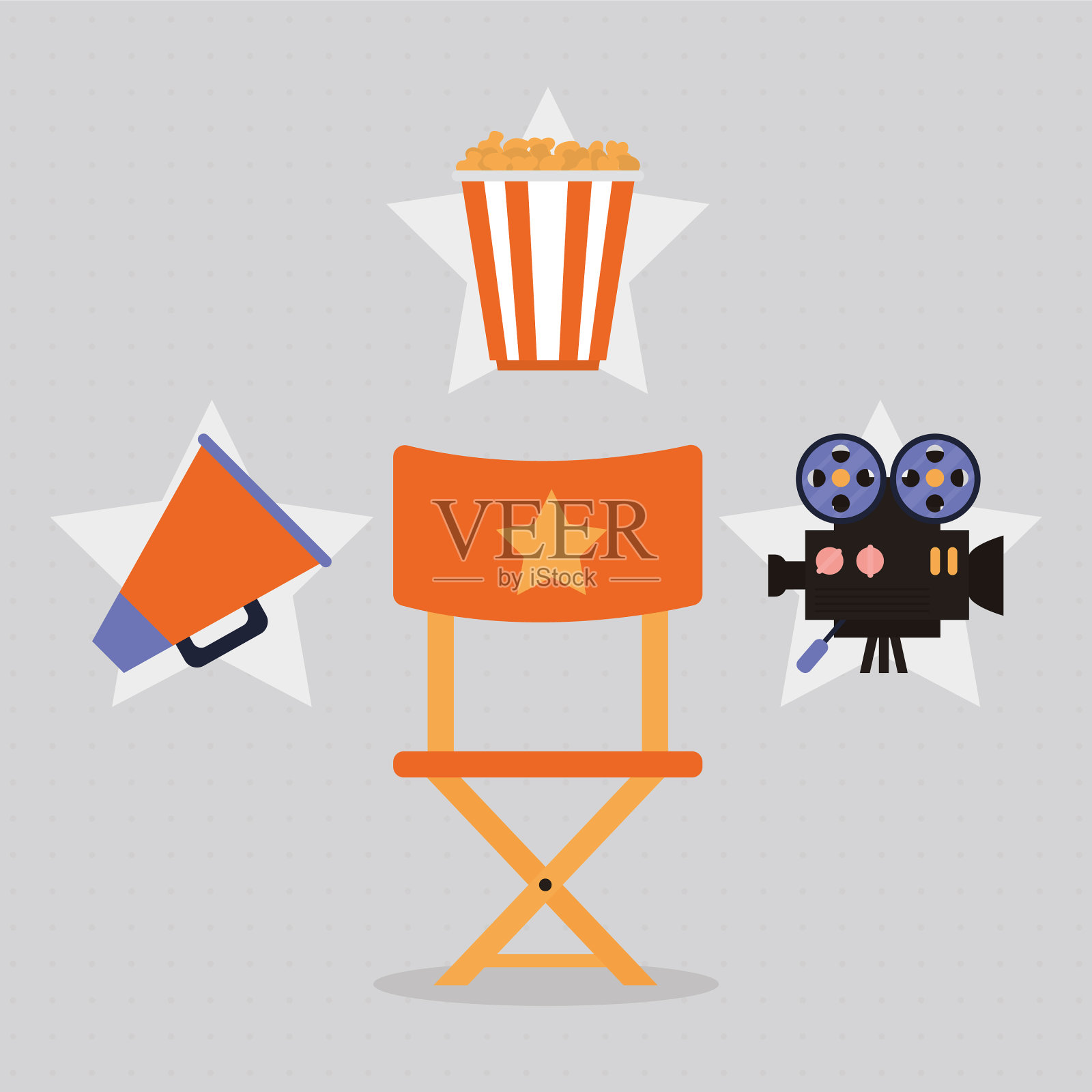 电影图标集合插画图片素材