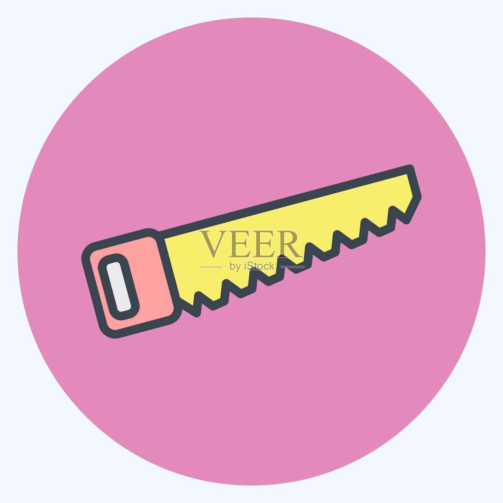 图标木工。适合教育符号。颜色风格交配。简单的设计可编辑。设计模板向量。简单的说明插画图片素材