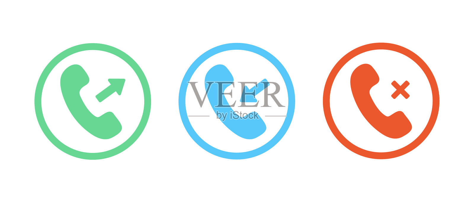 电话呼叫图标来电图标素材