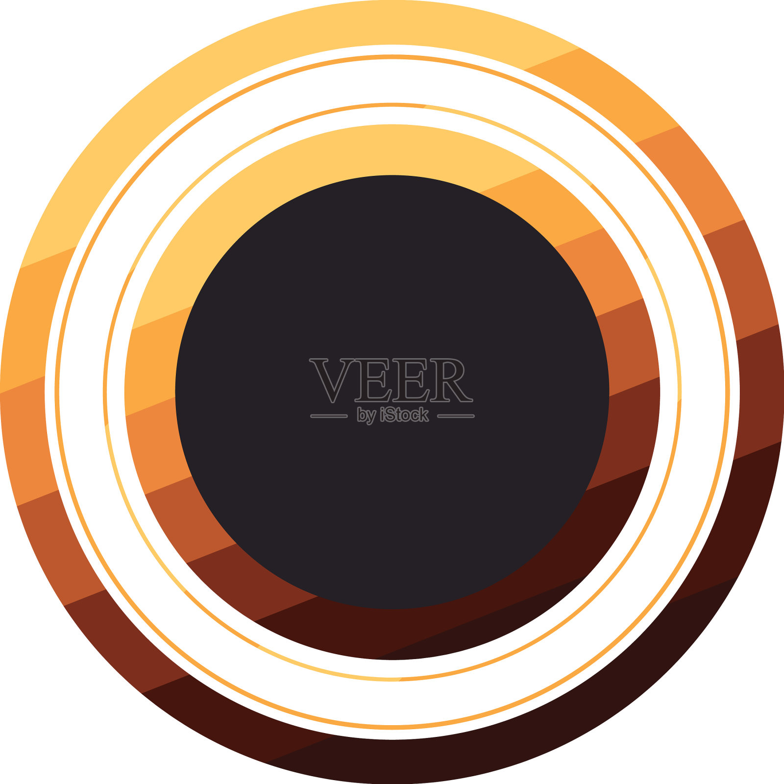 平圆优雅标签设计元素图片